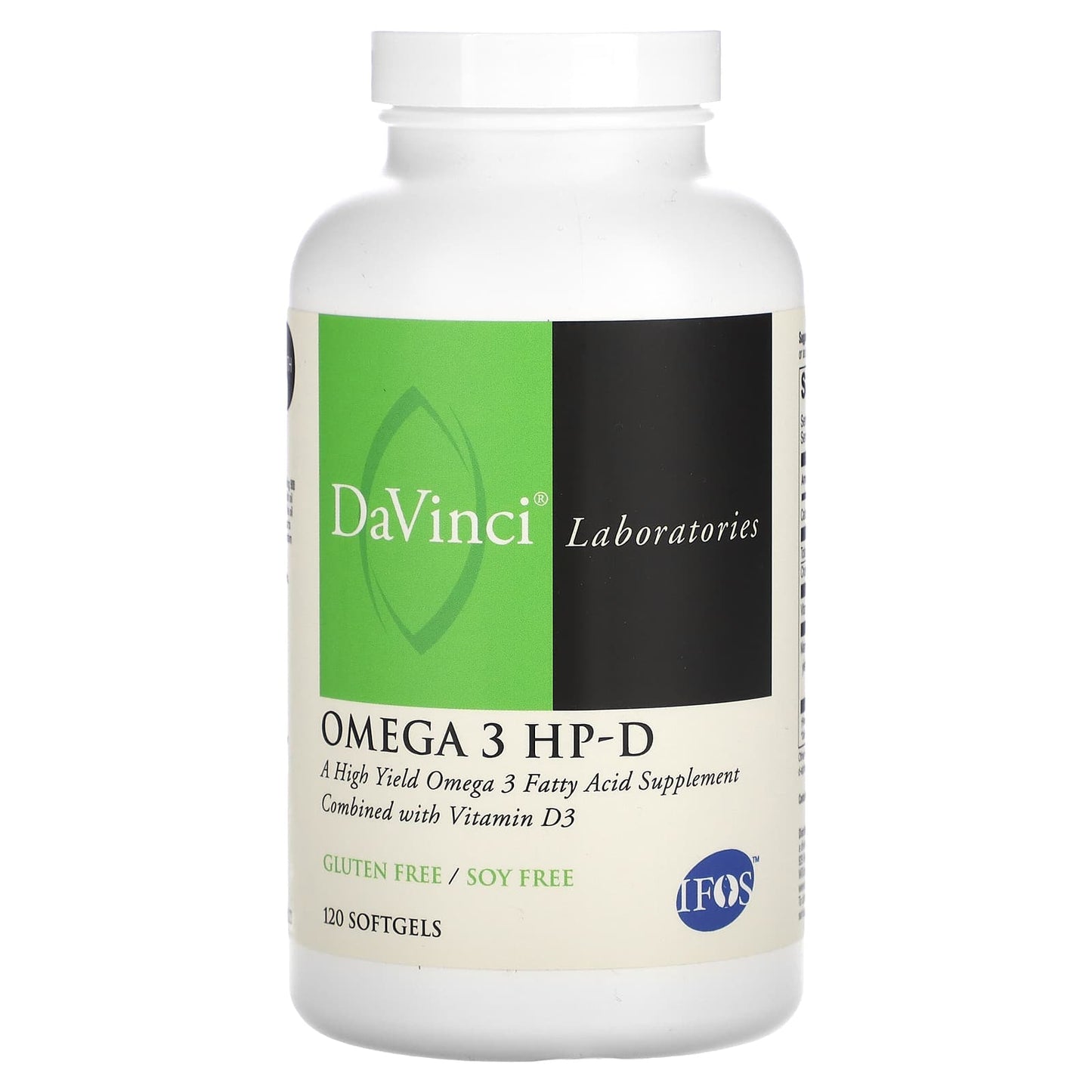 DaVinci Laboratories Omega 3 HP-D for Heart & Joint Health - 120 Softgels - Image 1