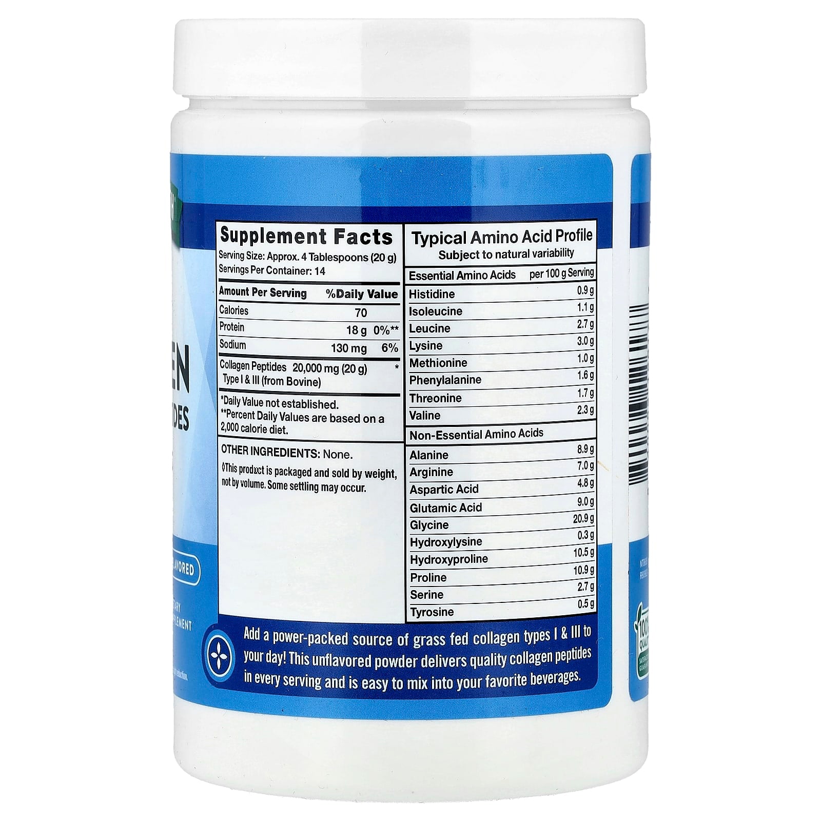 Nature's Truth, Ultra Collagen Powder, Unflavored, 10 oz (283 g) - Image 2