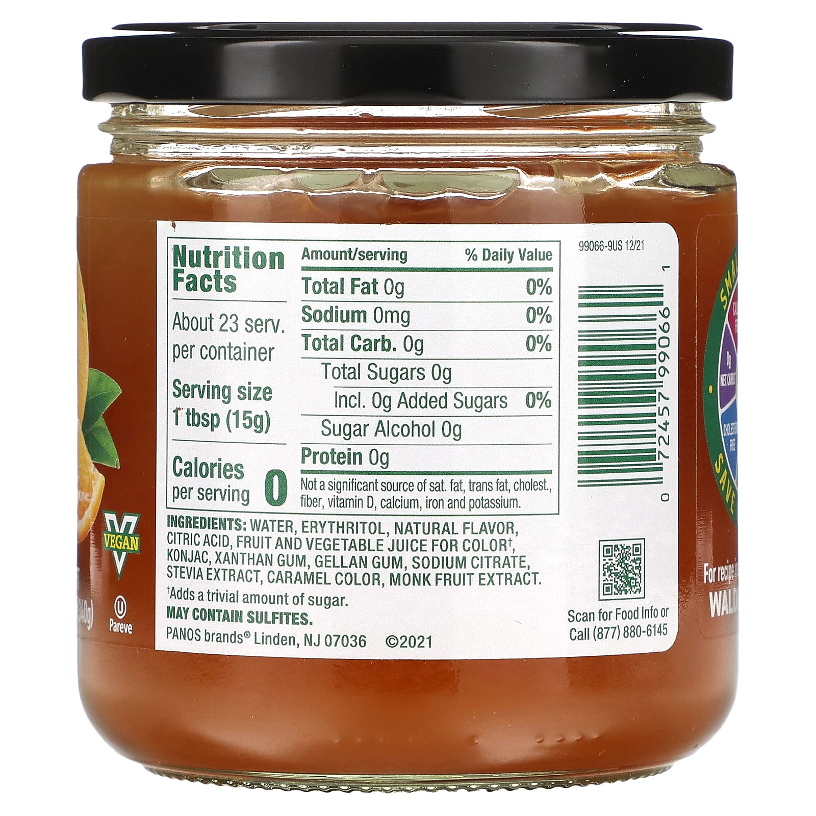 Walden Farms, Marmalade Fruit Spread, Orange, 12 oz (340 g) - Image 2