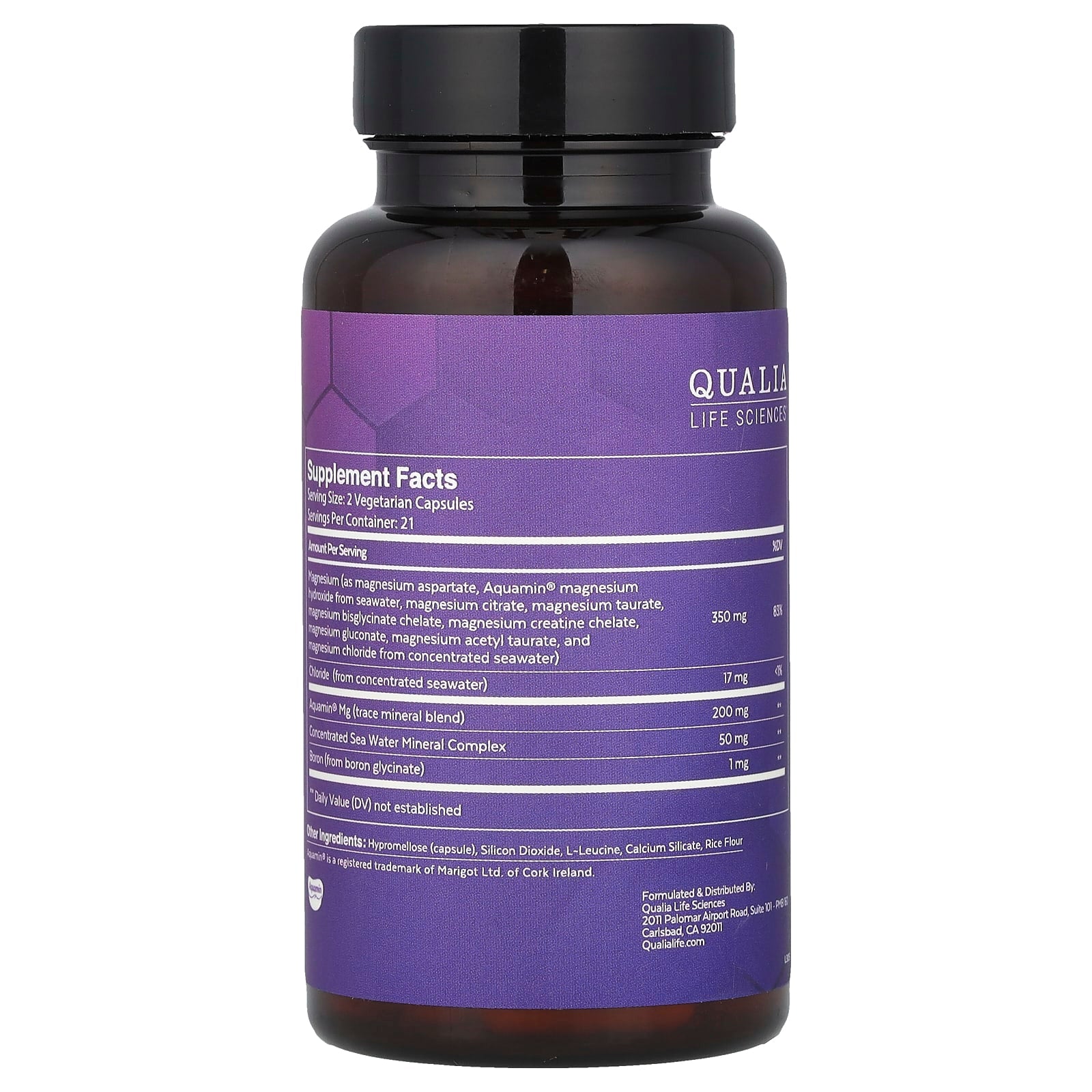 Qualia, Magnesium+™, 42 Capsules - Image 2