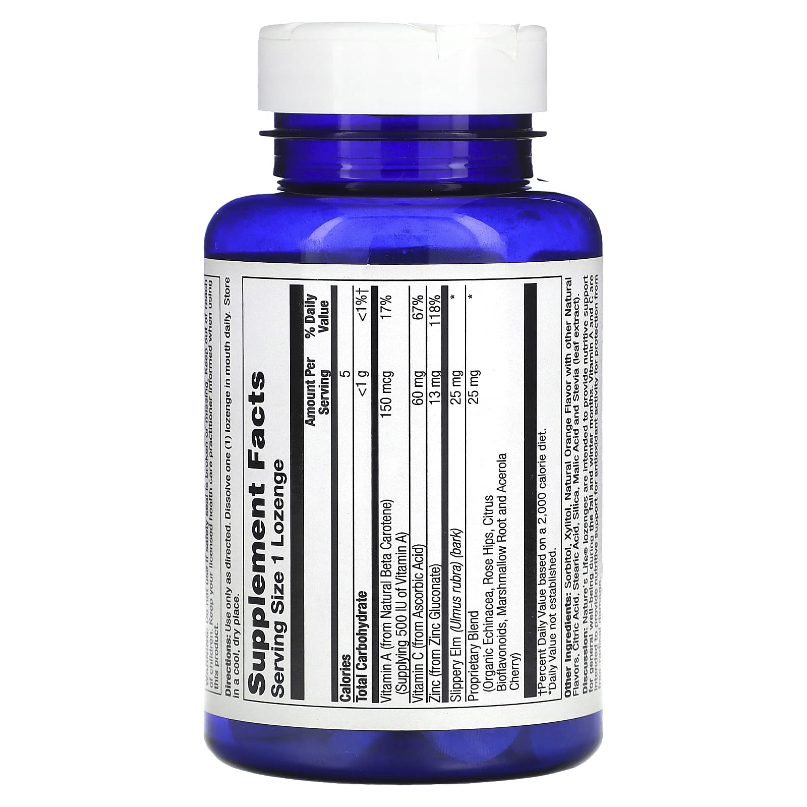 Nature's Life, Zinc Lozenges, Orange, 50 Lozenges - Image 2
