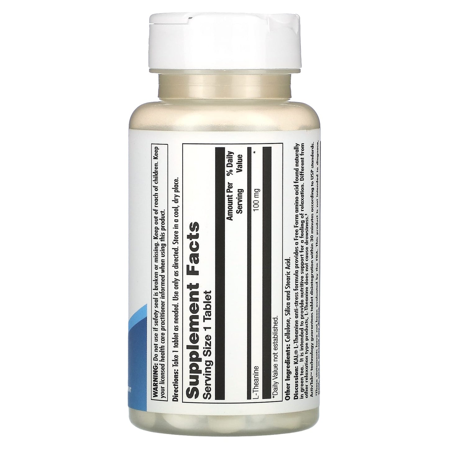 KAL L-Theanine 100mg Anti-Stress Formula - 30 Tablets - Image 2