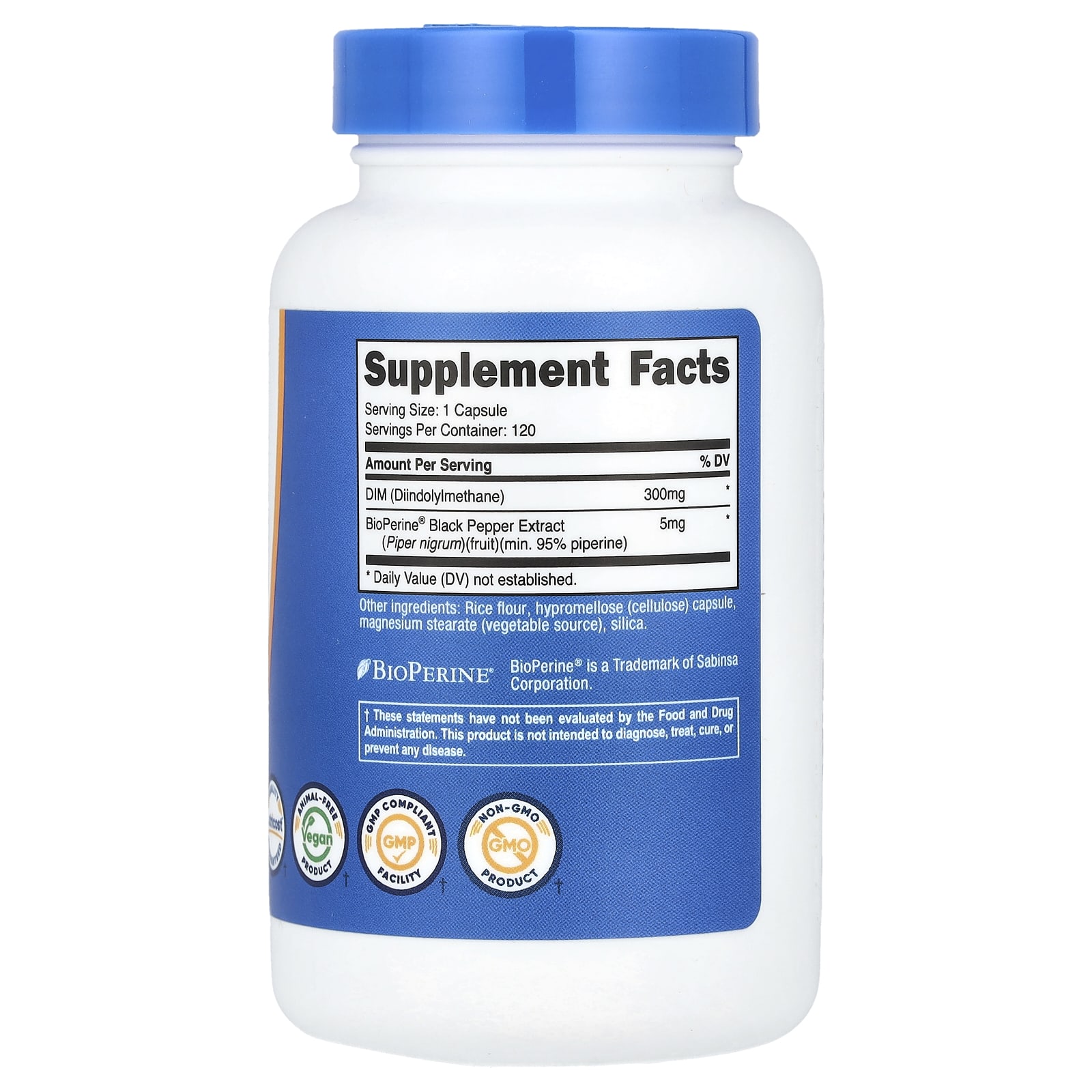 Nutricost, DIM , 300 mg, 120 Capsules - Image 2