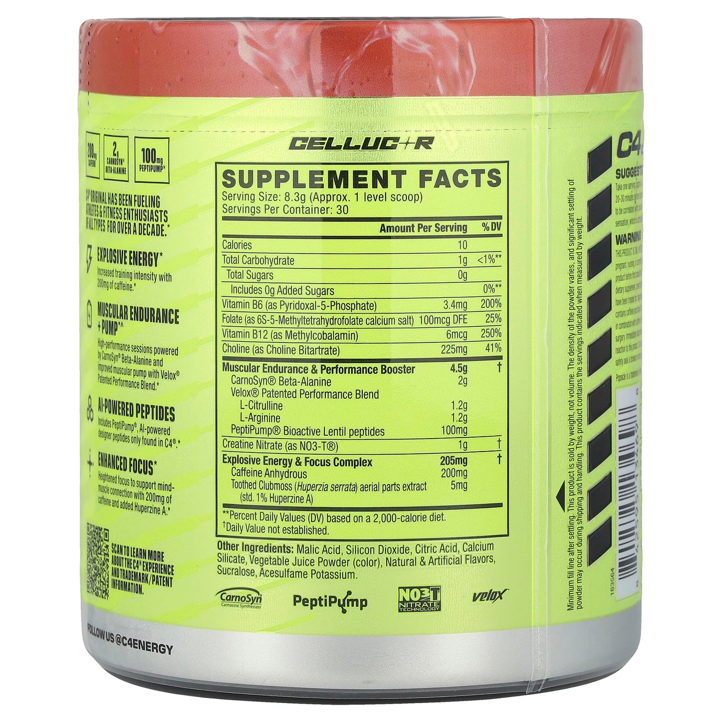 Cellucor C4 Original Pre-Workout Powder - Cherry Popsicle - Image 2