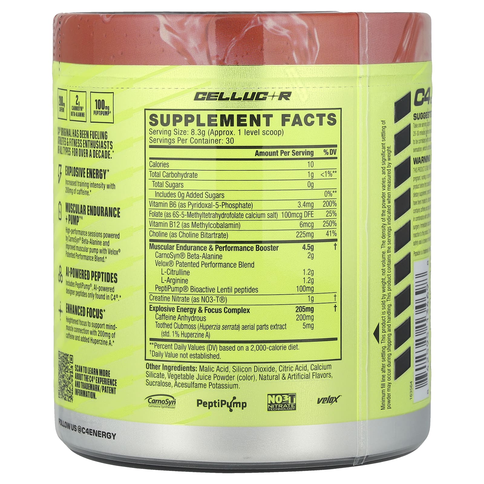 Cellucor C4 Original Pre-Workout Powder - Cherry Popsicle - Image 2