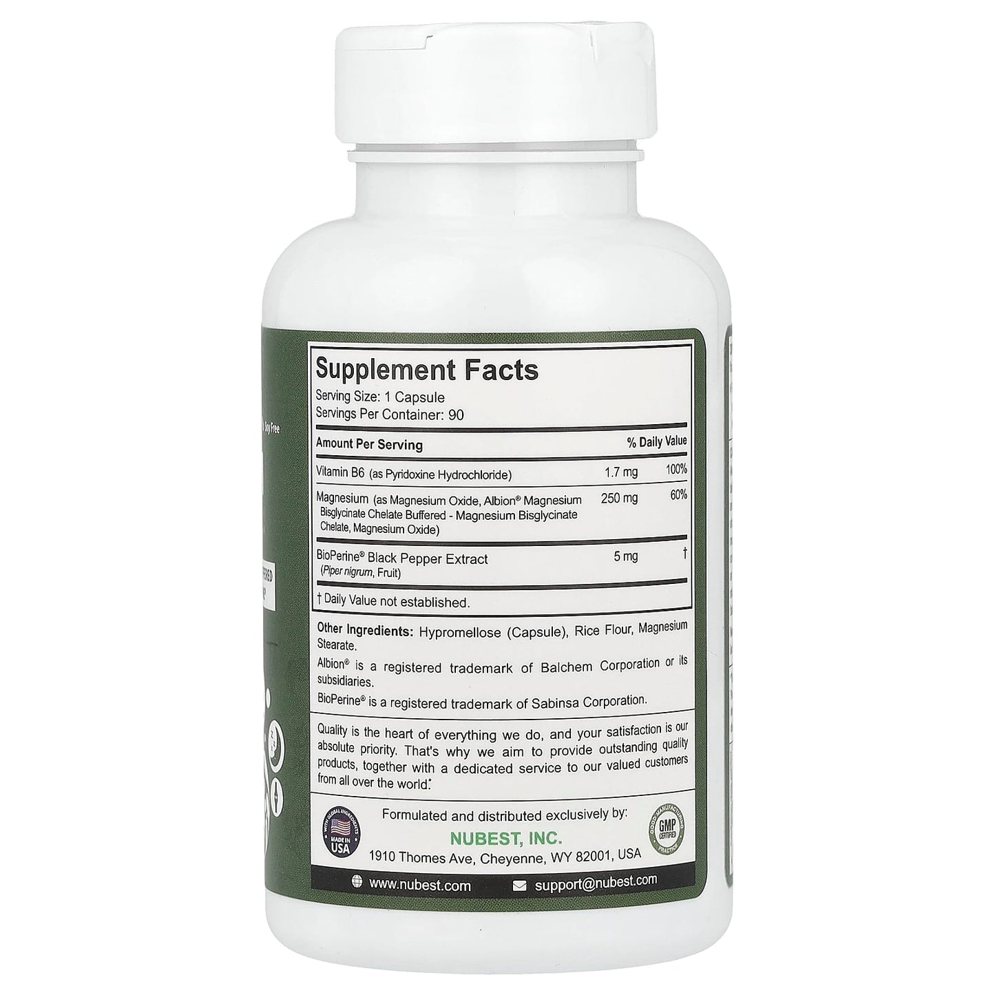 NuBest, Magnesium Complex, 90 Vegetarian Capsules - Image 2