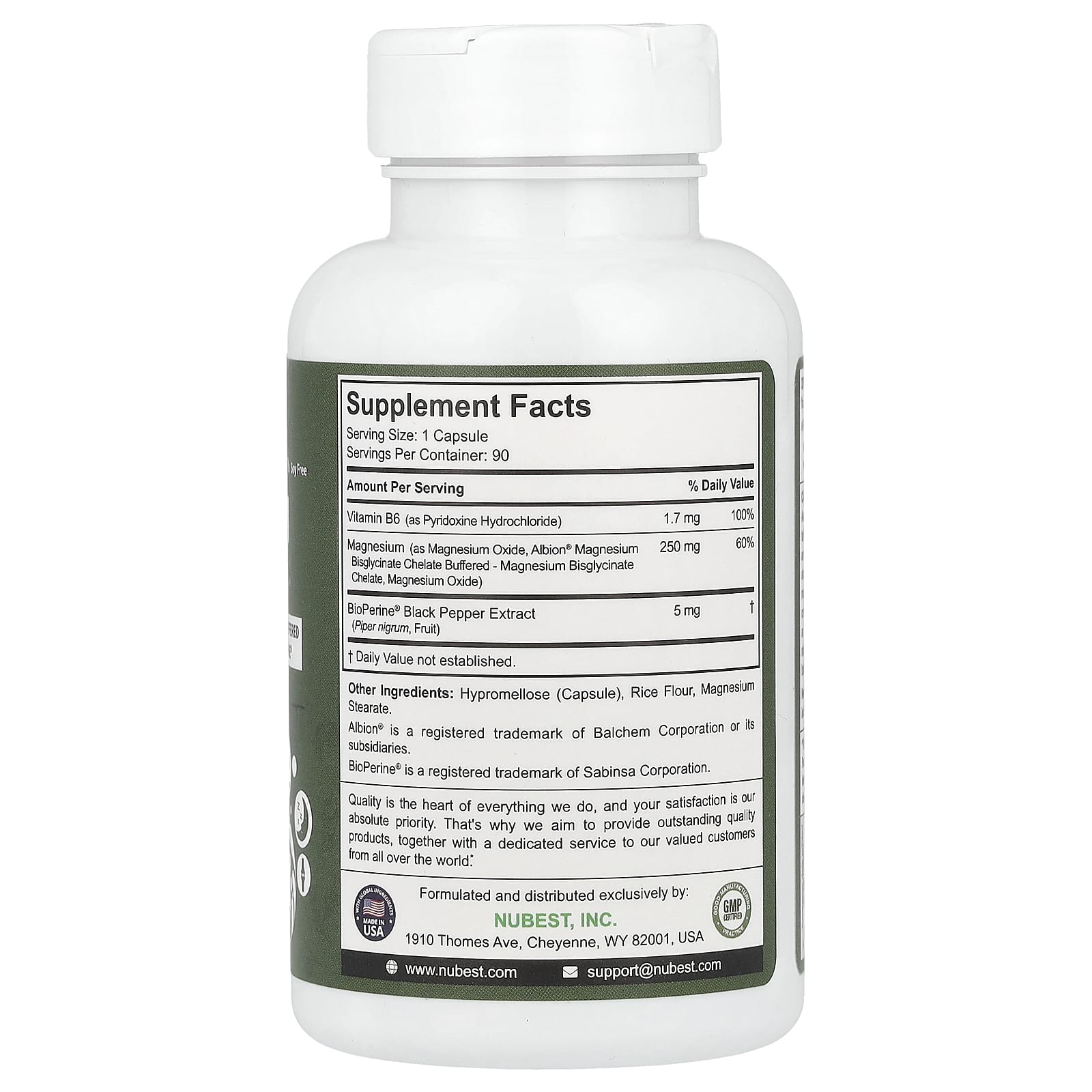 NuBest, Magnesium Complex, 90 Vegetarian Capsules - Image 2