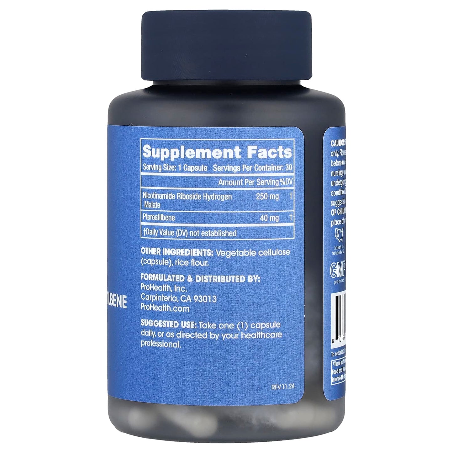 ProHealth Longevity, NR Plus Pterostilbene, 30 Capsules - Image 2