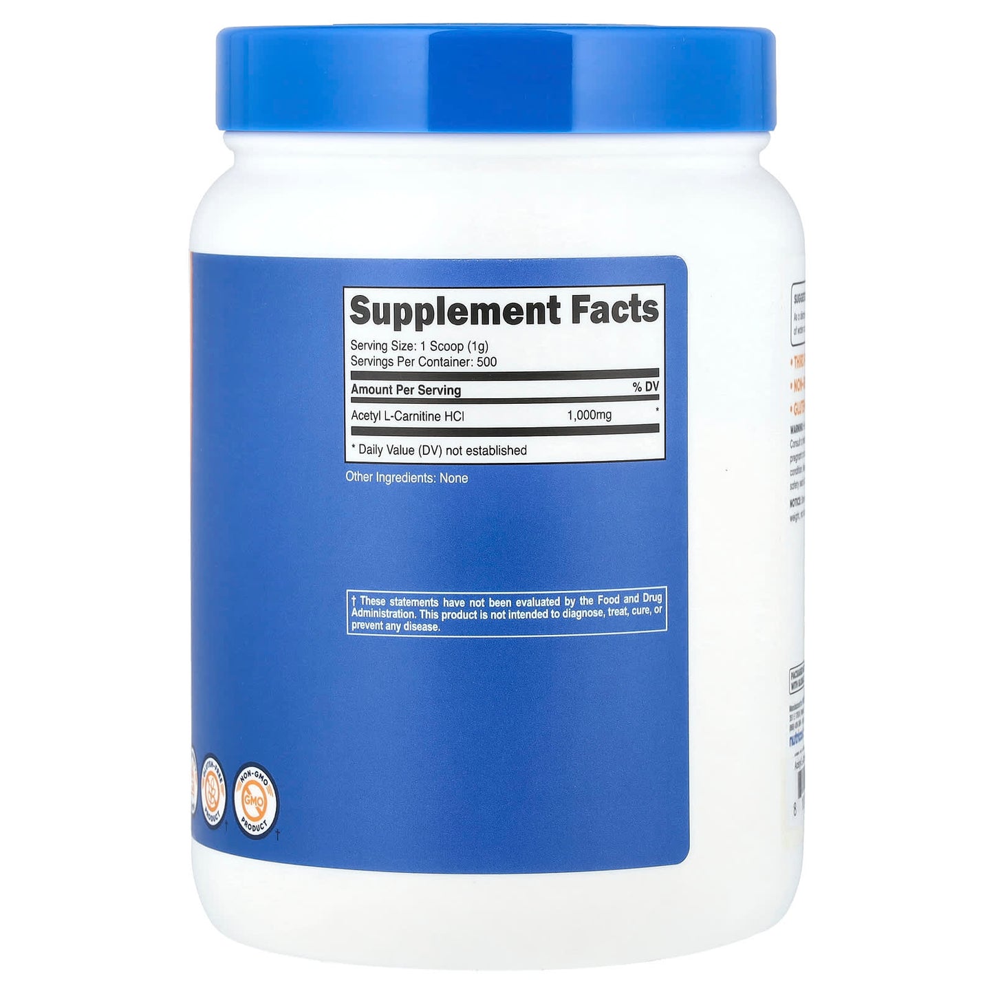 Nutricost, Acetyl L-Carnitine, Unflavored , 1.1 lb (500 g) - Image 2