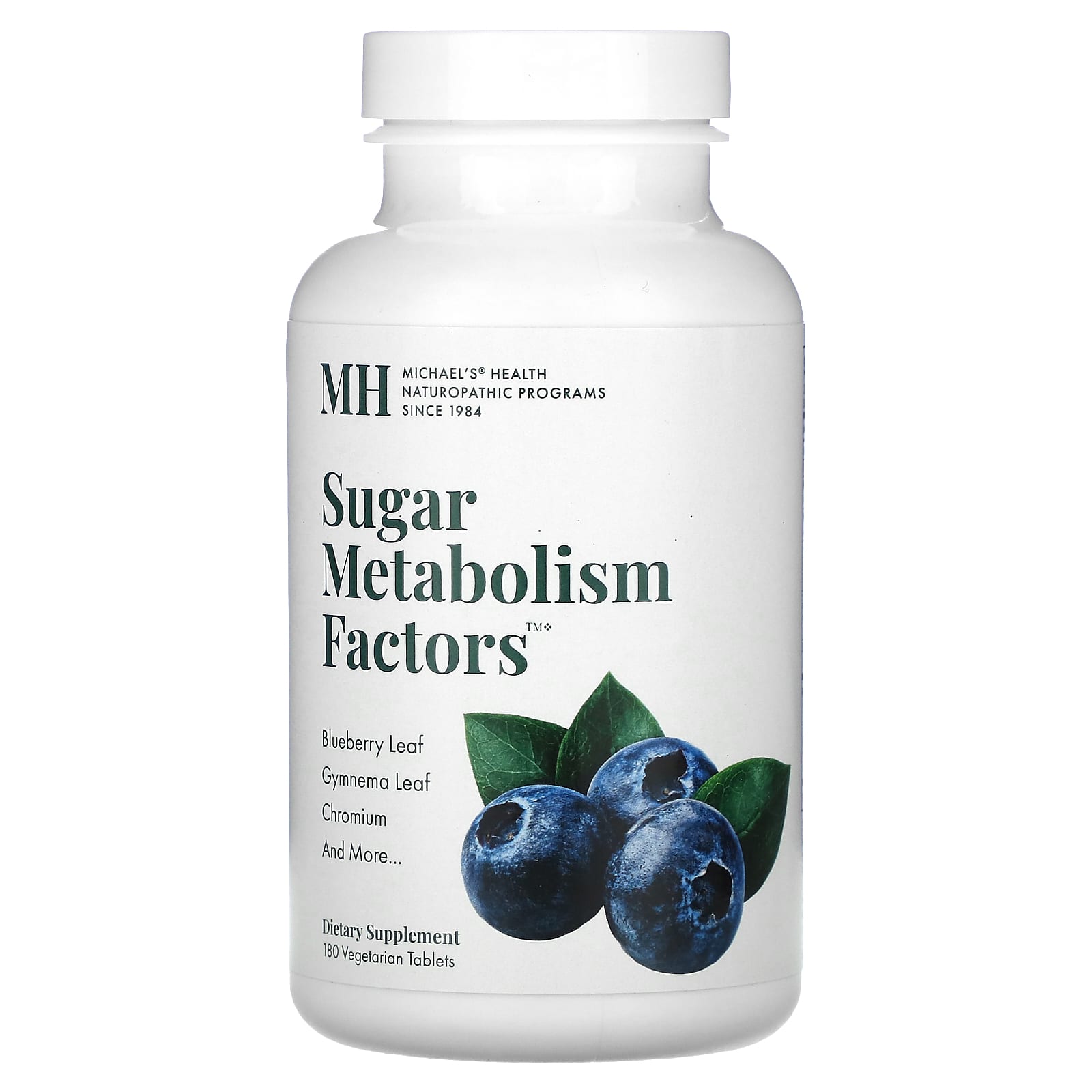 Michael's Health, Sugar Metabolism Factors, 180 Vegetarian Tablets - Image 1