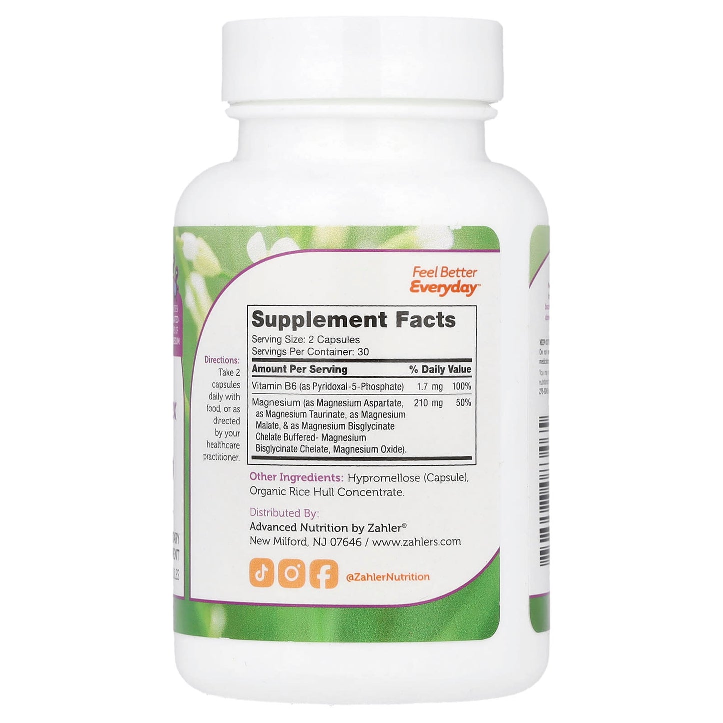 Zahler, Magnesium Complex, 60 Capsules - Image 2