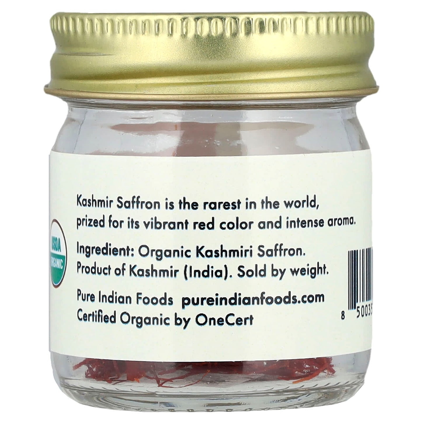 Pure Indian Foods, Organic Kashmiri Saffron , 1 g - Image 2