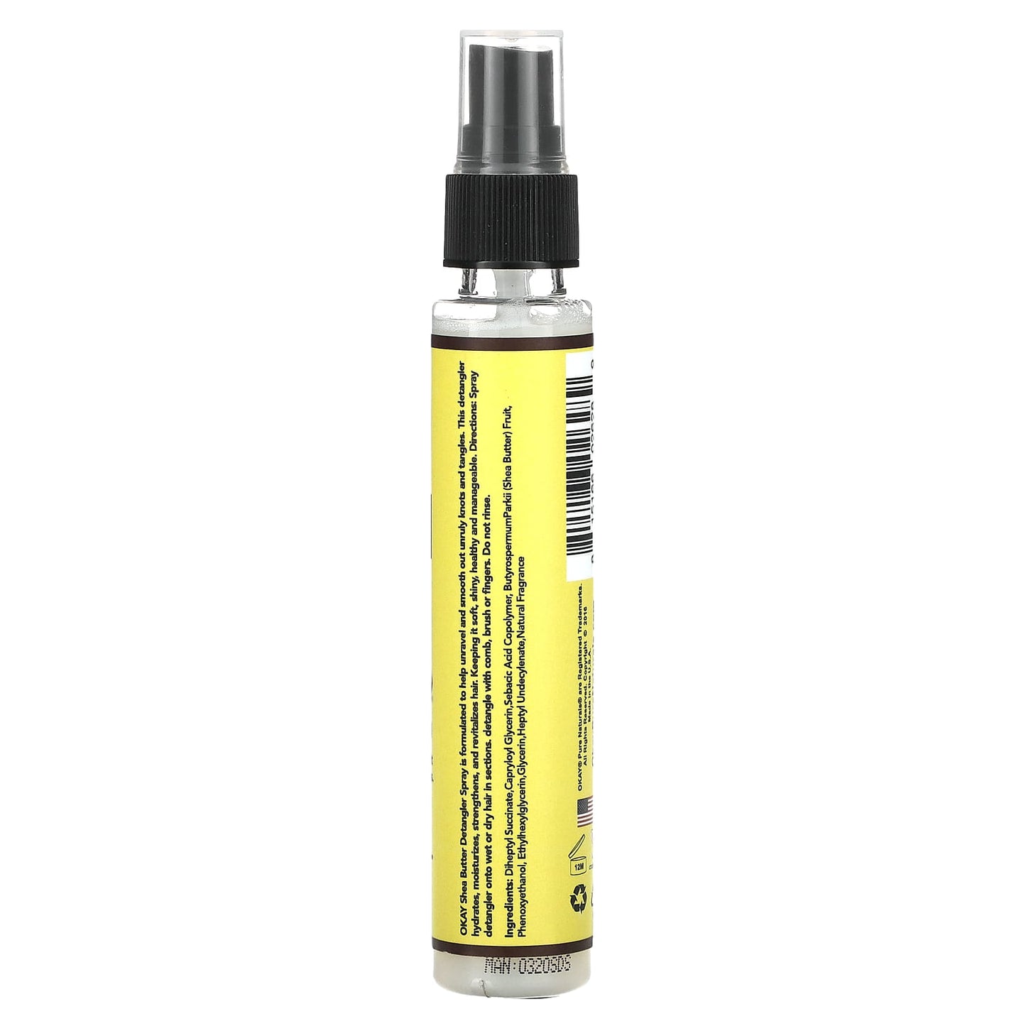 Okay Pure Naturals, Shea Detangler Spray, 2 fl oz (59 ml) - Image 2