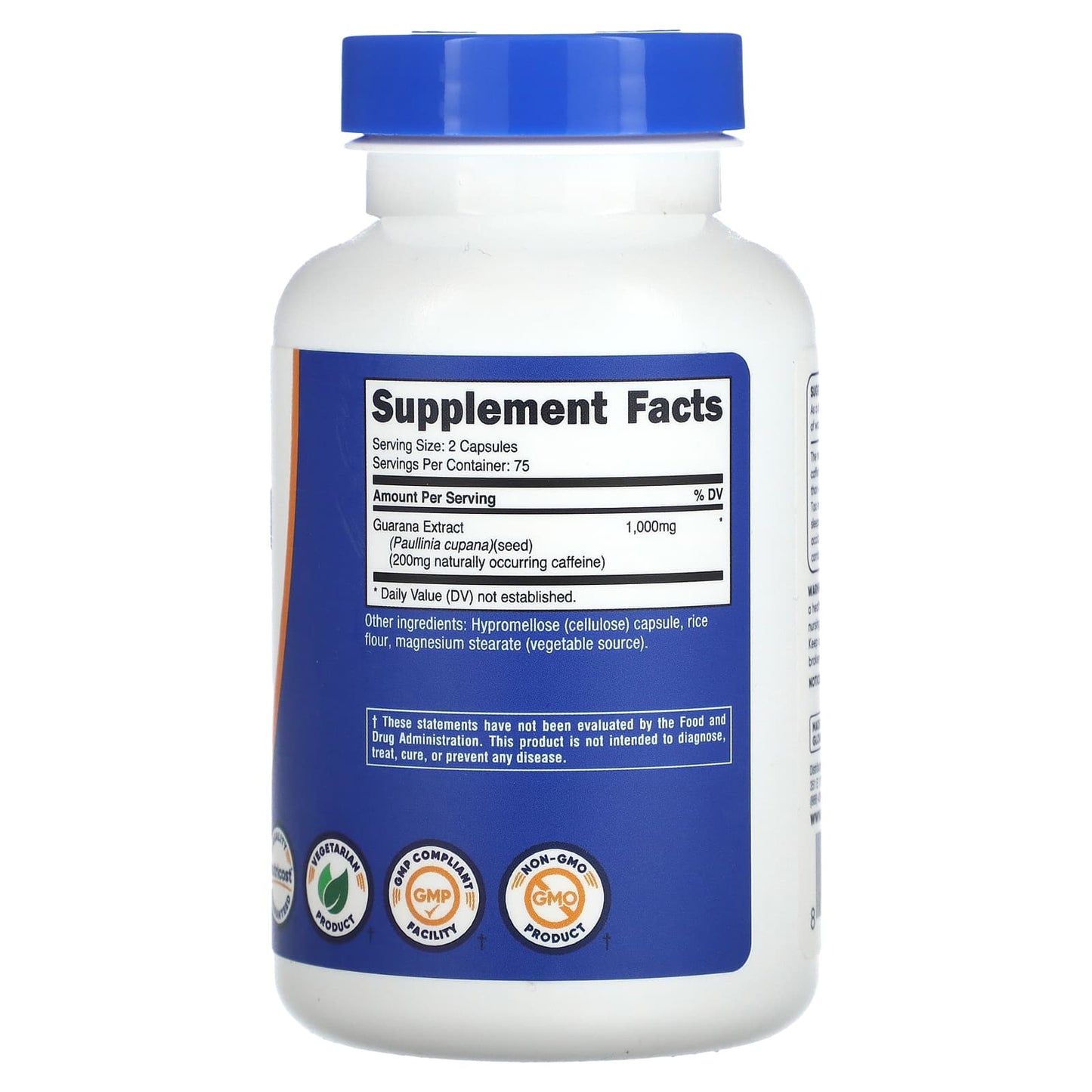 Nutricost, Guarana, 150 Capsules (500 mg per Capsule) - Image 2