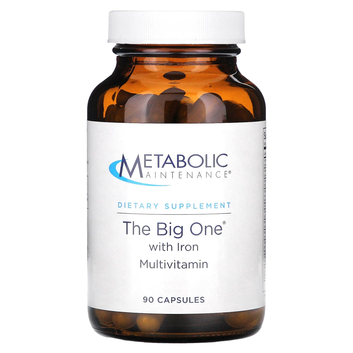 Metabolic Maintenance, The Big One with Iron, 90 Capsules - Image 1