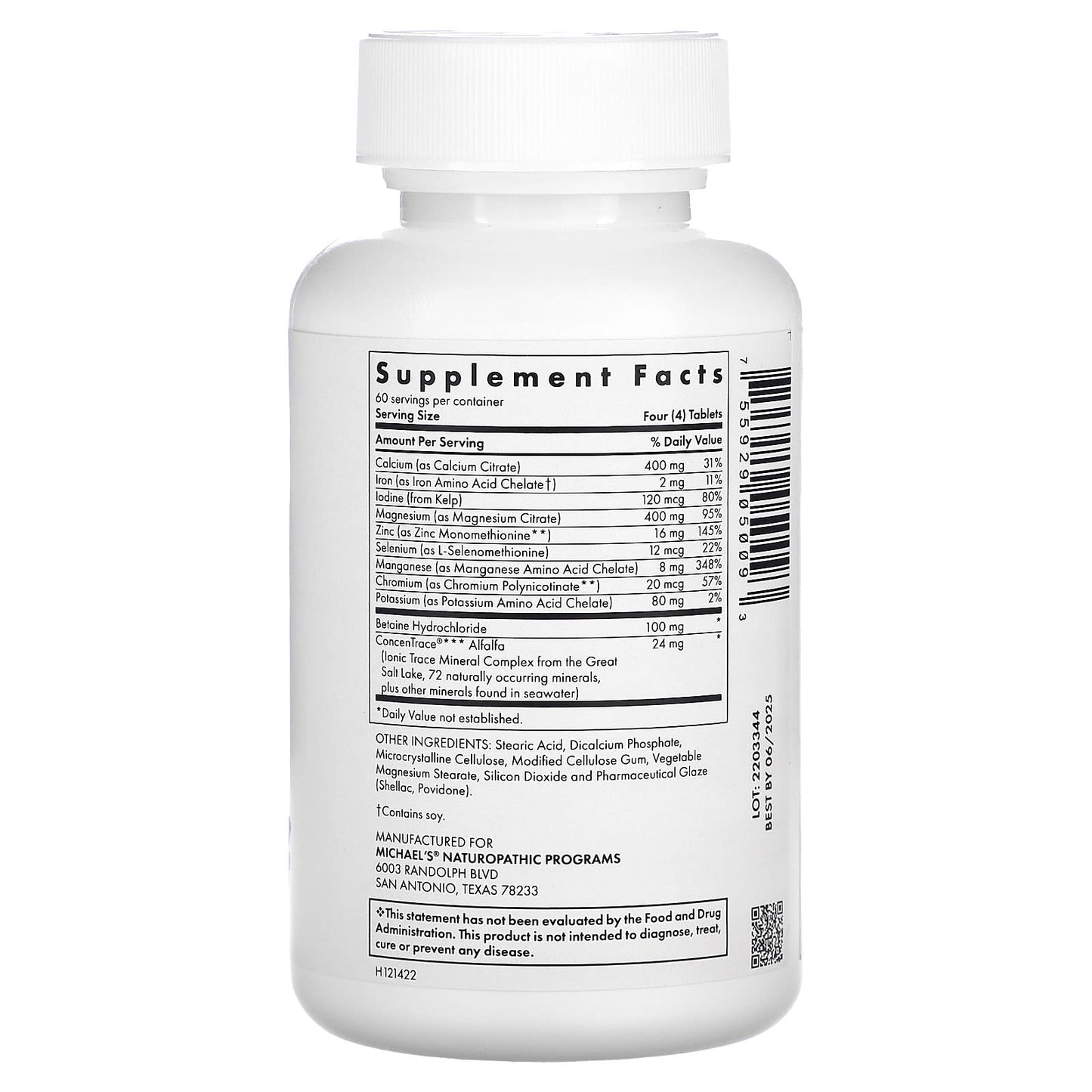 Michael's Health, Essential Minerals, 240 Vegetarian Tablets - Image 2
