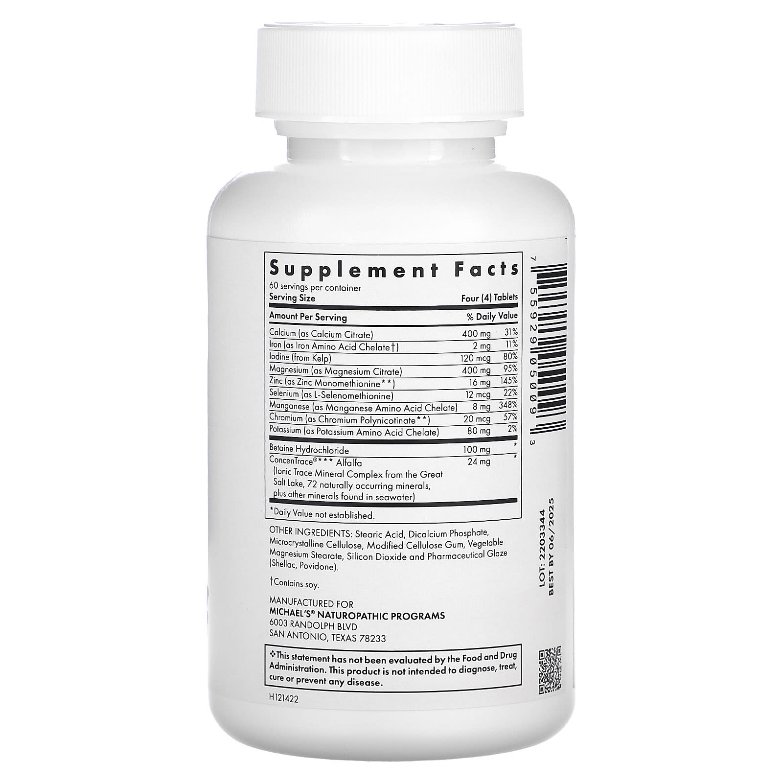 Michael's Health, Essential Minerals, 240 Vegetarian Tablets - Image 2