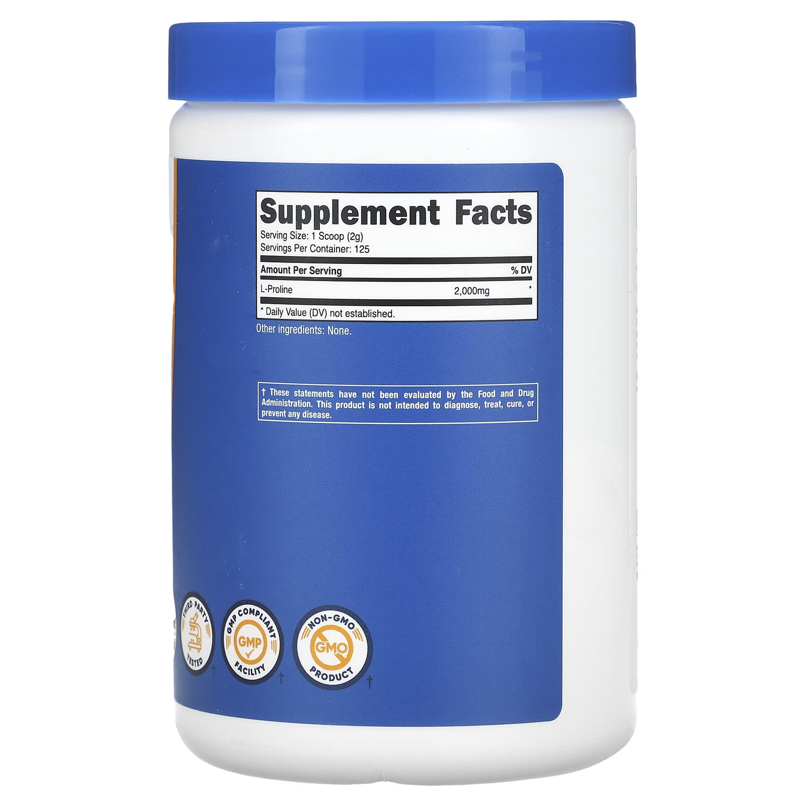 Nutricost, L-Proline, Unflavored, 8.8 oz (250 g) - Image 2