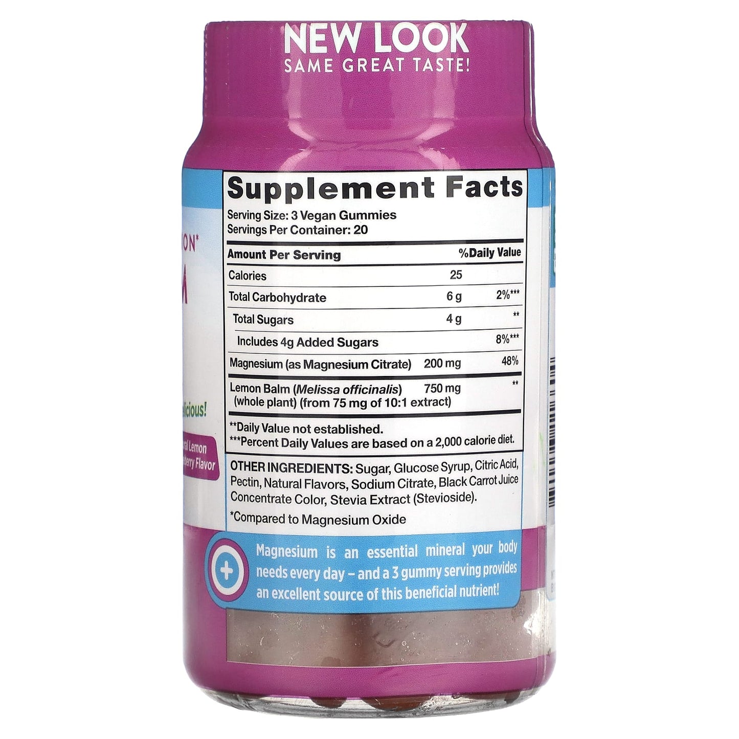 Nature's Truth, Enhanced Absorption Magnesium, Natural Lemon Raspberry, 60 Vegan Gummies - Image 2
