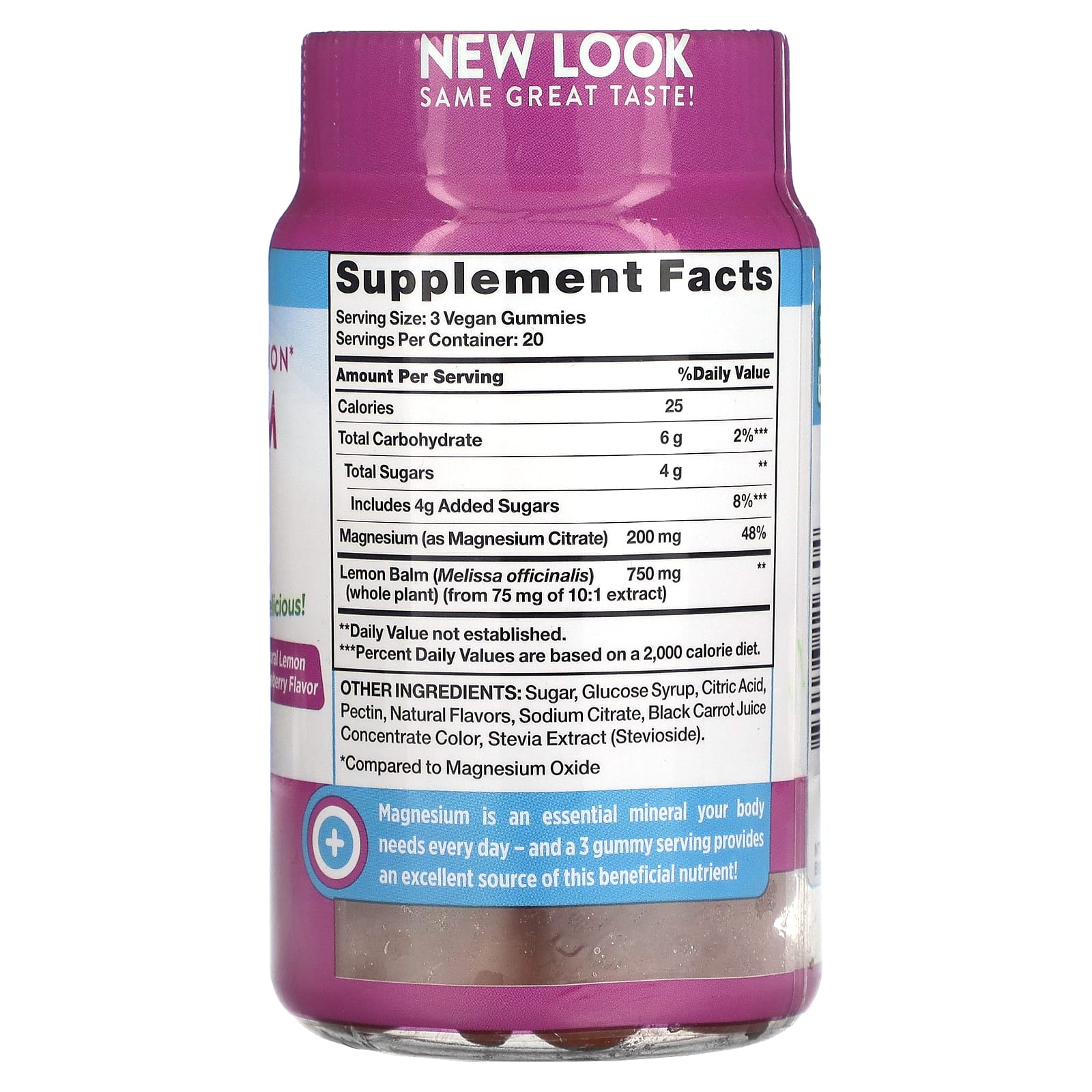Nature's Truth, Enhanced Absorption Magnesium, Natural Lemon Raspberry, 60 Vegan Gummies - Image 2