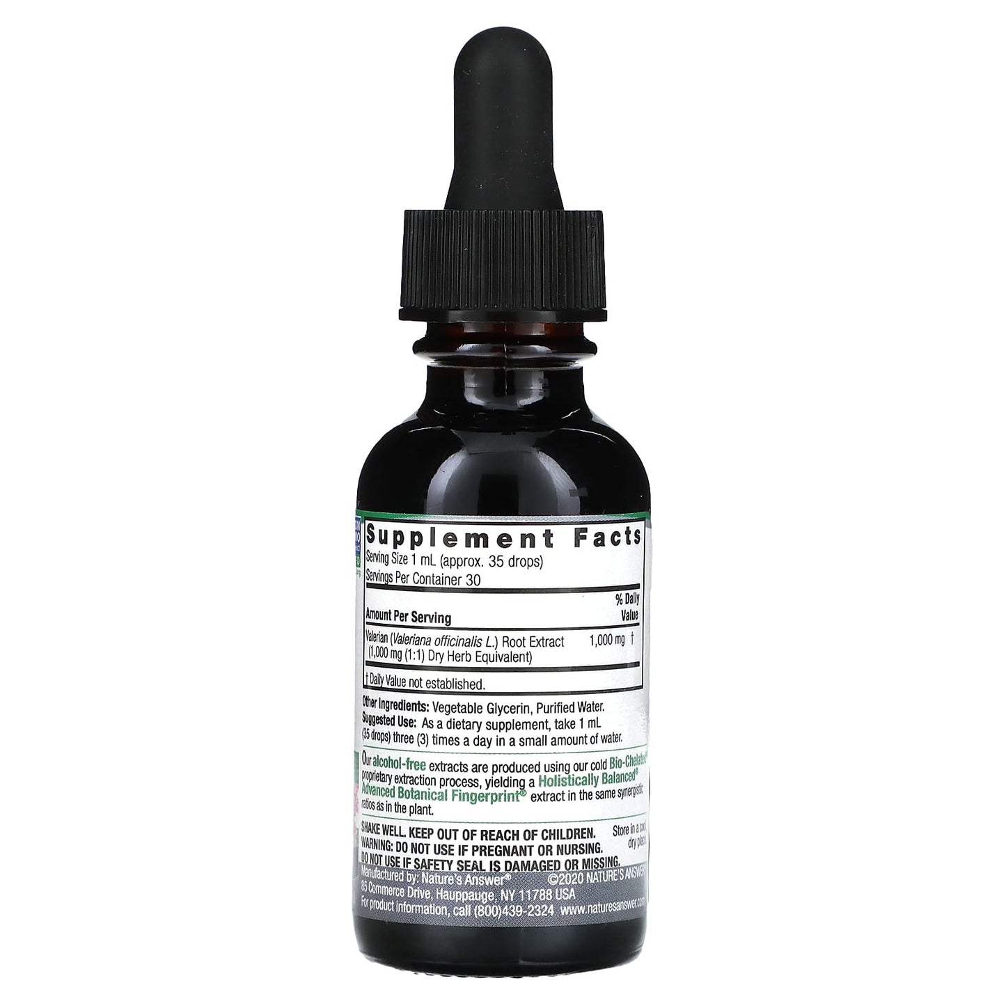 Nature's Answer, Valerian Root, Alcohol Free, 1,000 mg, 1 fl oz (30 ml) - Image 2