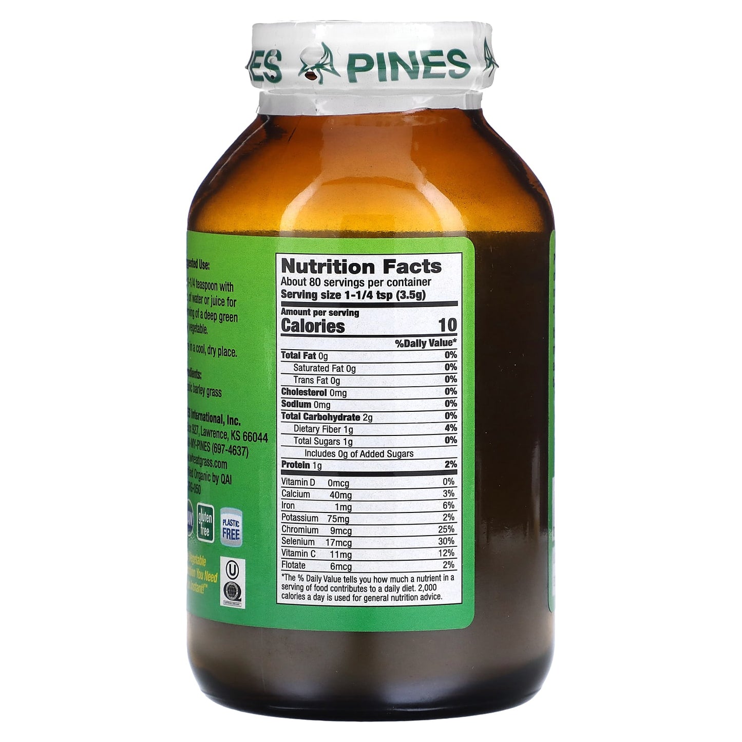Pines International, Barley Grass Powder, 10 oz (280 g) - Image 2