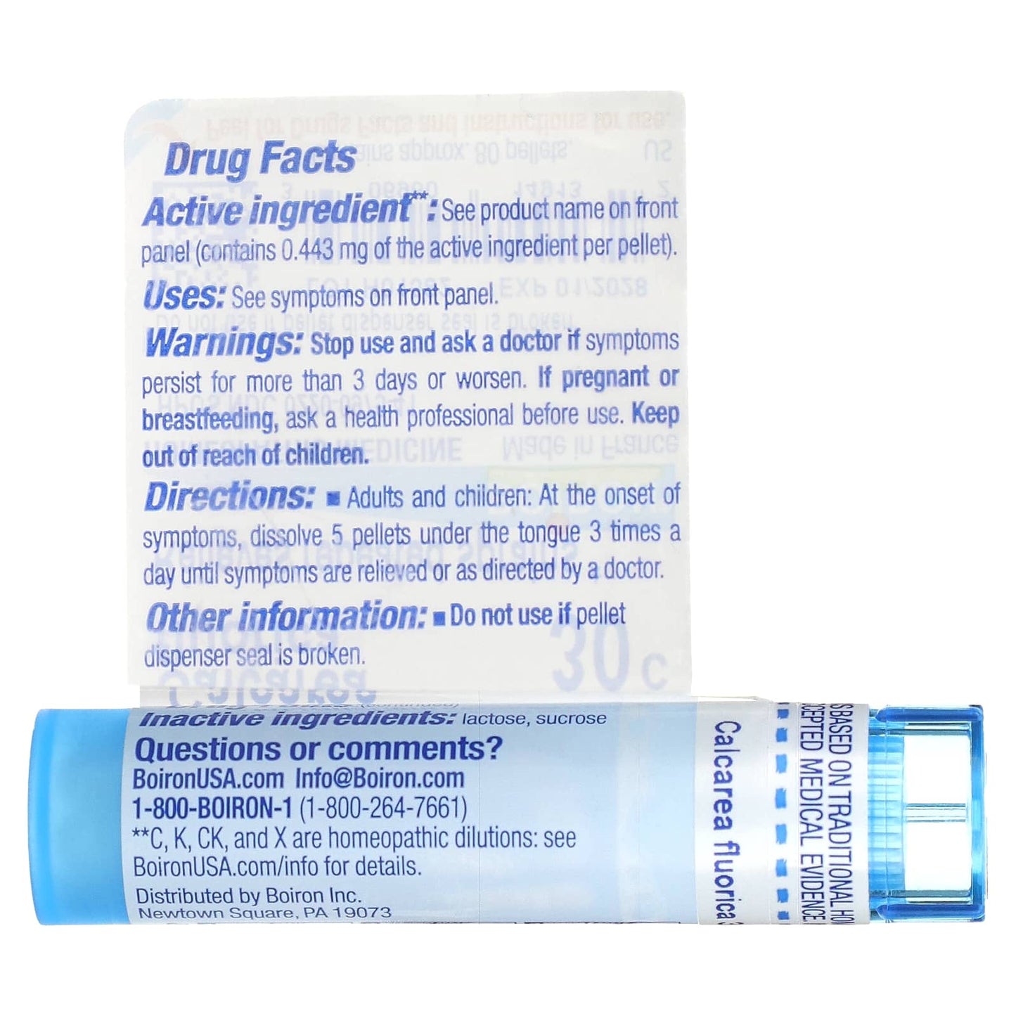 Boiron Calcarea Fluorica 30C for Joint Pain Relief - 80 Pellets - Image 2