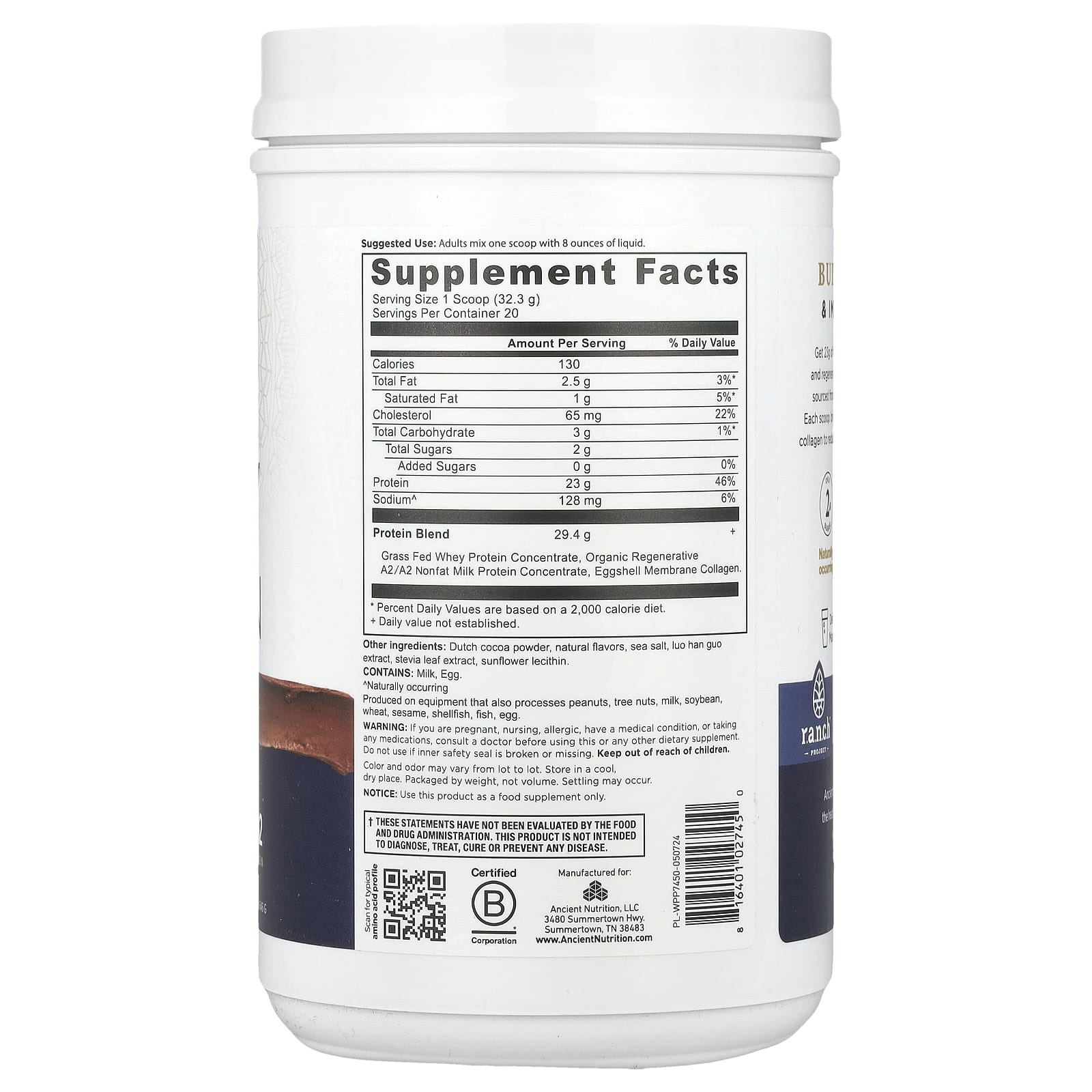 Grass-Fed Whey Protein Powder | Clean Nutrition for Strength - Image 2