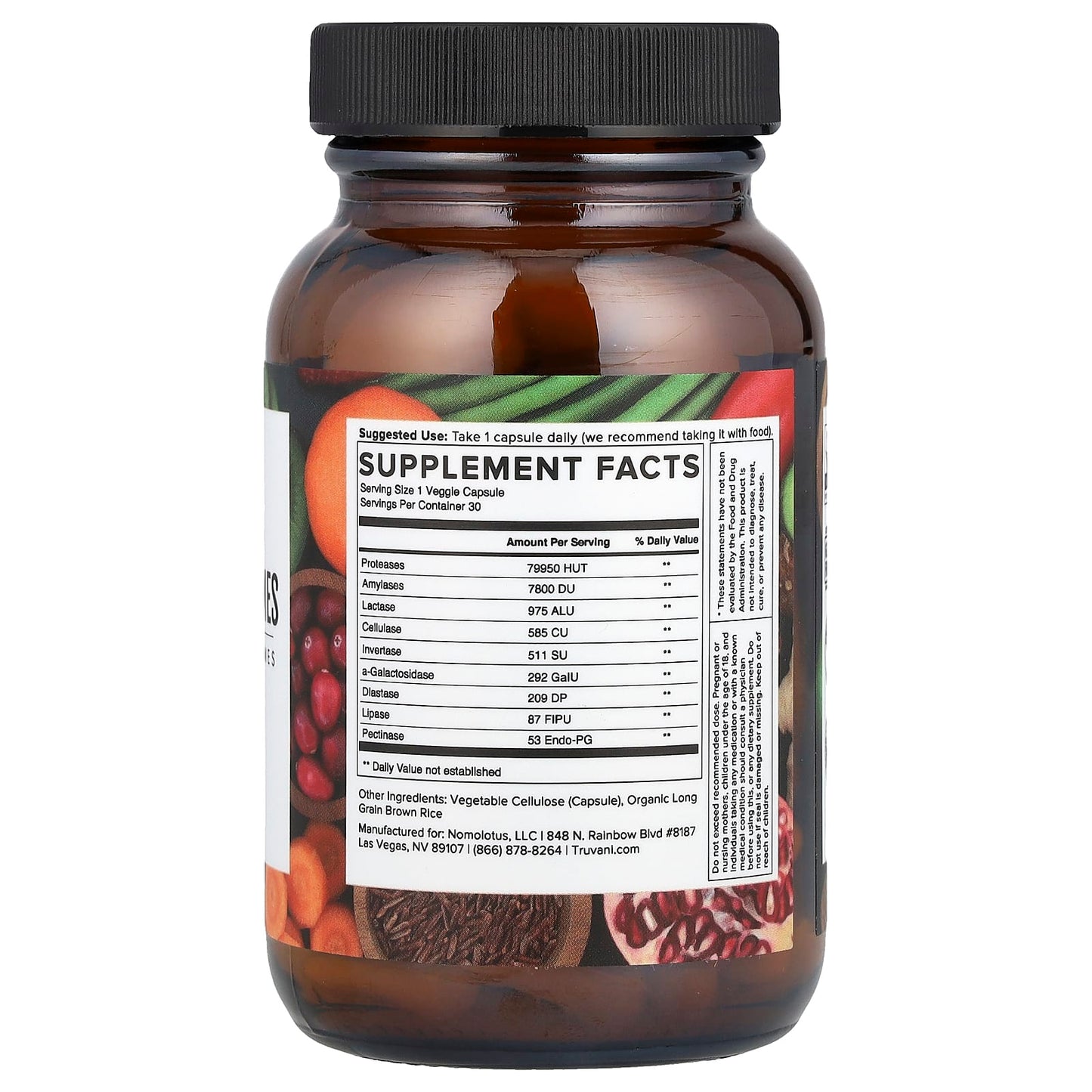 Truvani, Digestive Enzymes, 30 Veggie Capsules - Image 2