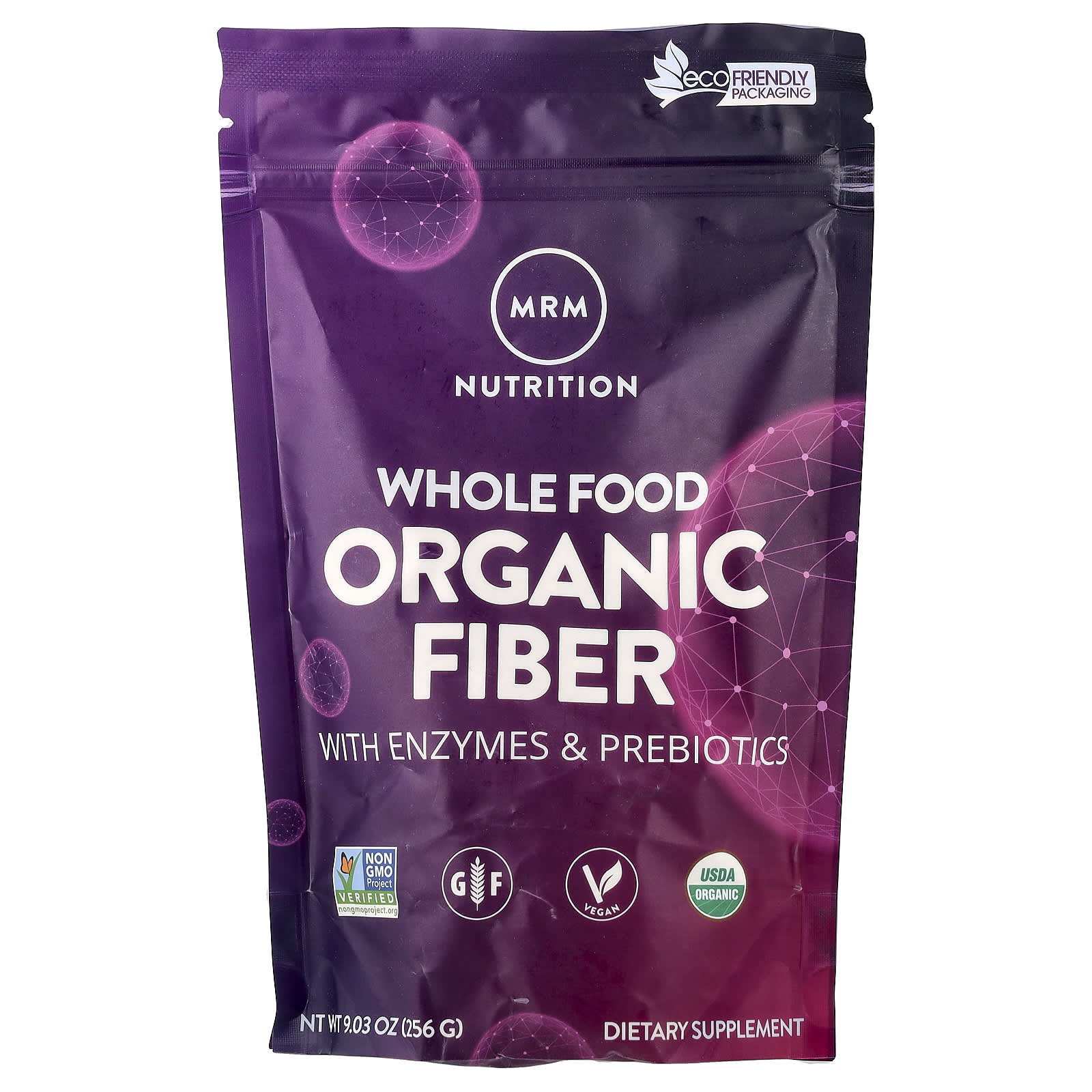 MRM Nutrition, Whole Food, Organic Fiber with Enzymes and Prebiotics, 9.03 oz (256 g) - Image 1