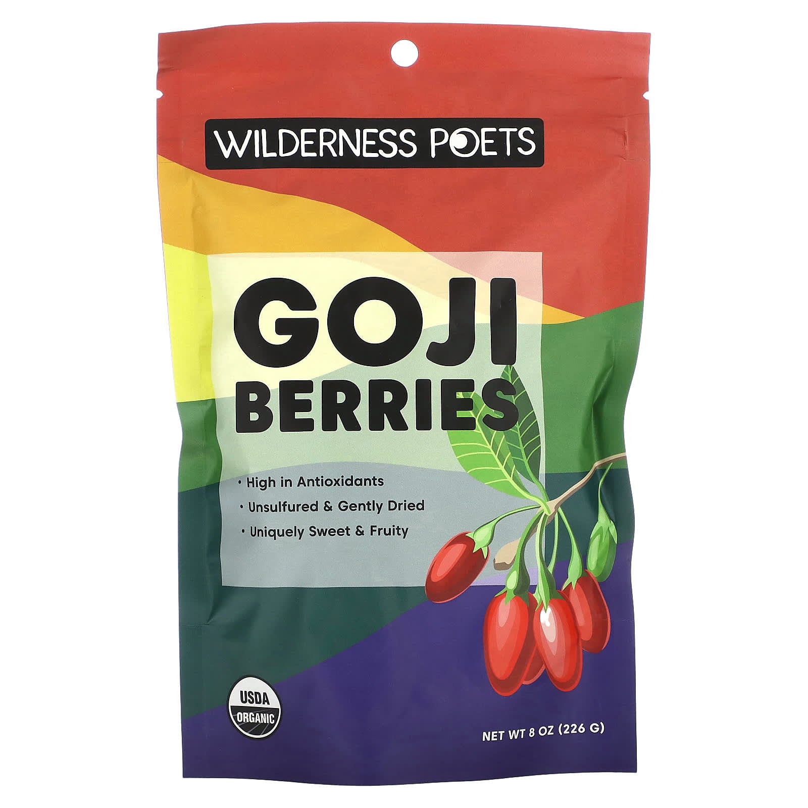 Wilderness Poets, Organic Goji Berries, 8 oz (226 g) - Image 1