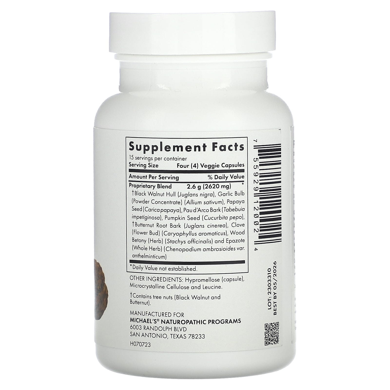 Michael's Health, Black Walnut Hull Complex, 60 Vegan Capsules - Image 2