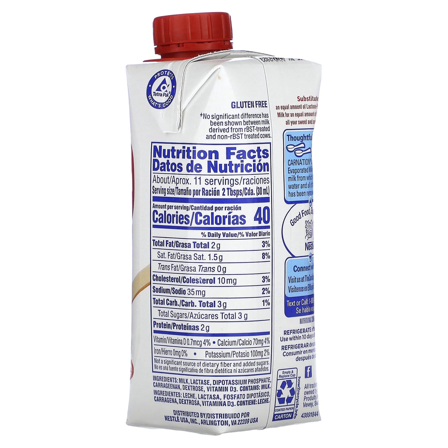 Lactose-Free Evaporated Milk by Carnation Milk, 11 fl oz (325 ml) - Image 2