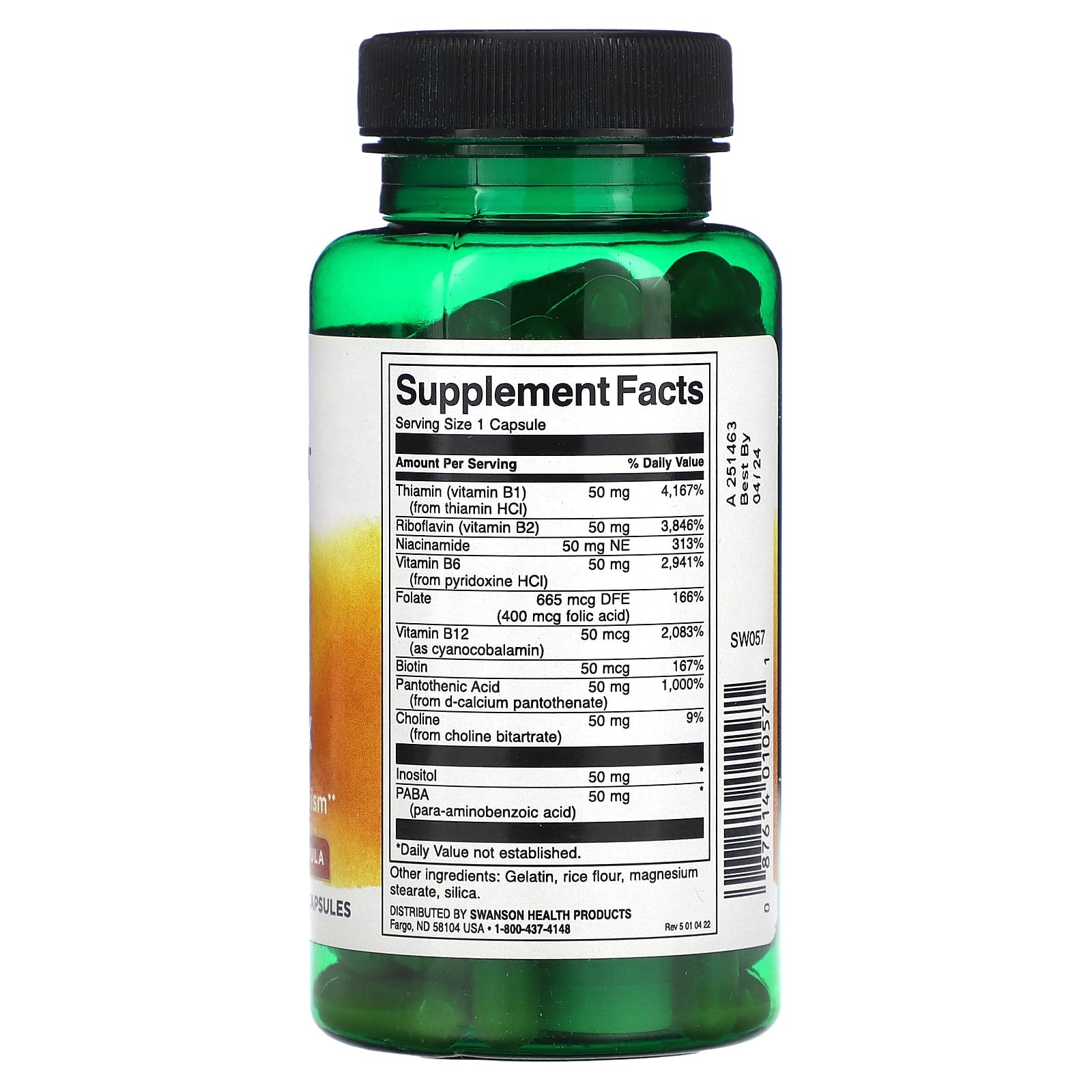 Swanson, Balance B-50 Complex, 100 Capsules - Image 2