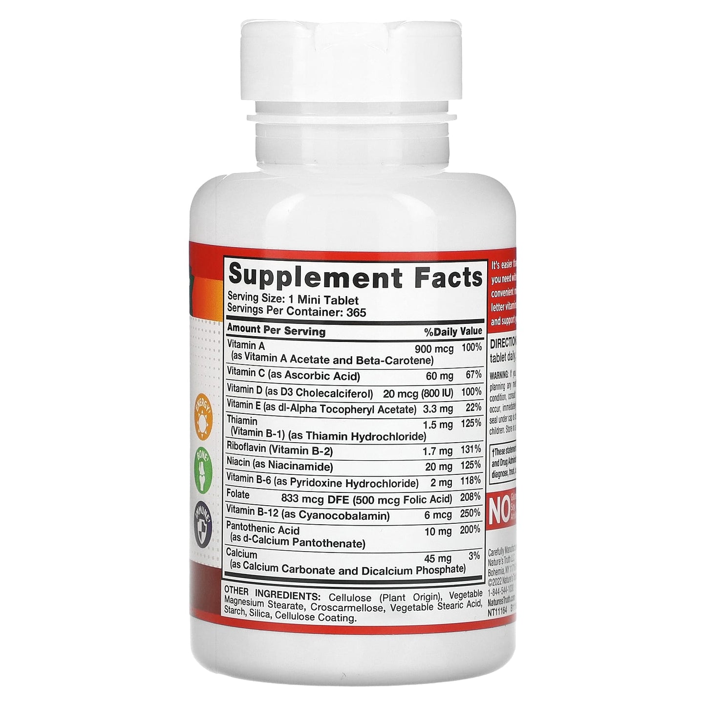 Nature's Truth, One Daily Essential Multivitamin, 365 Mini Tablets - Image 2