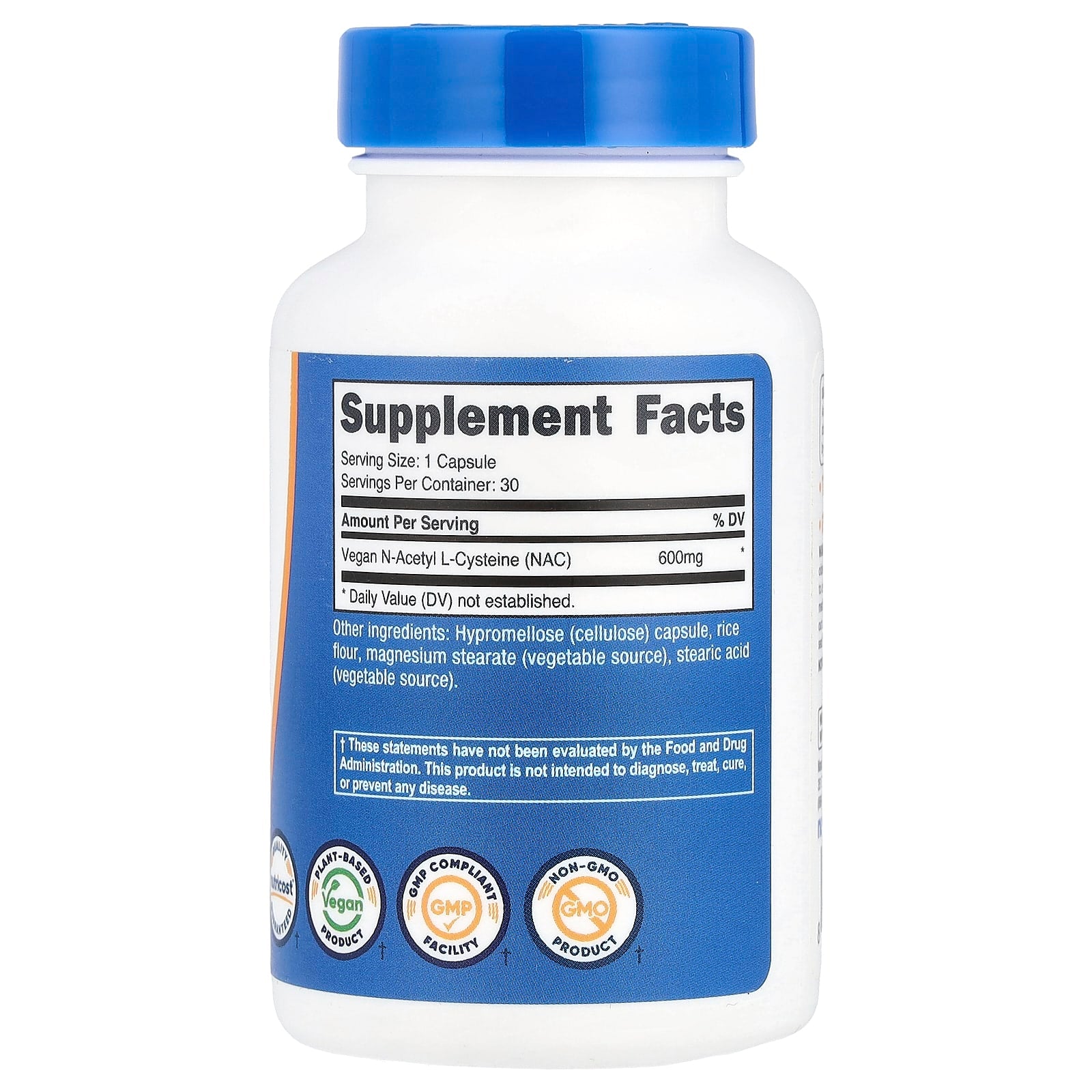 Nutricost, NAC, 600 mg, 30 Capsules - Image 2