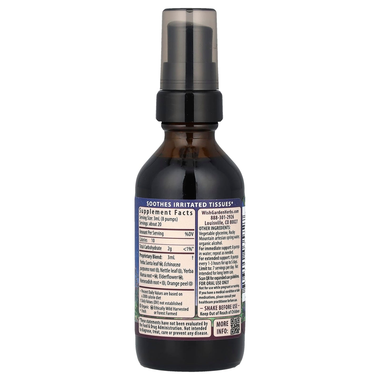 WishGarden Herbs, Kick-Ass™ Allergy + Sinus Soother, 2 fl oz (59 ml) - Image 2