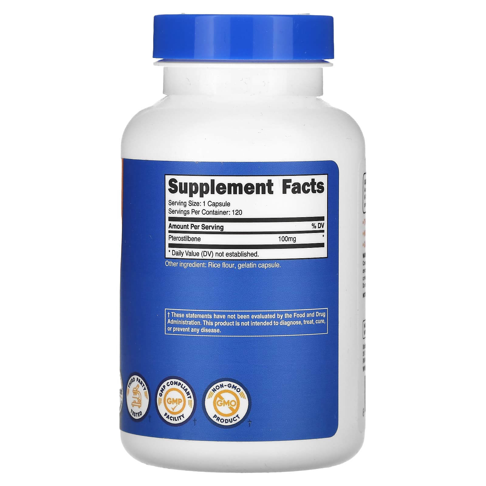 Nutricost, Pterostilbene, 100 mg, 120 Capsules - Image 2