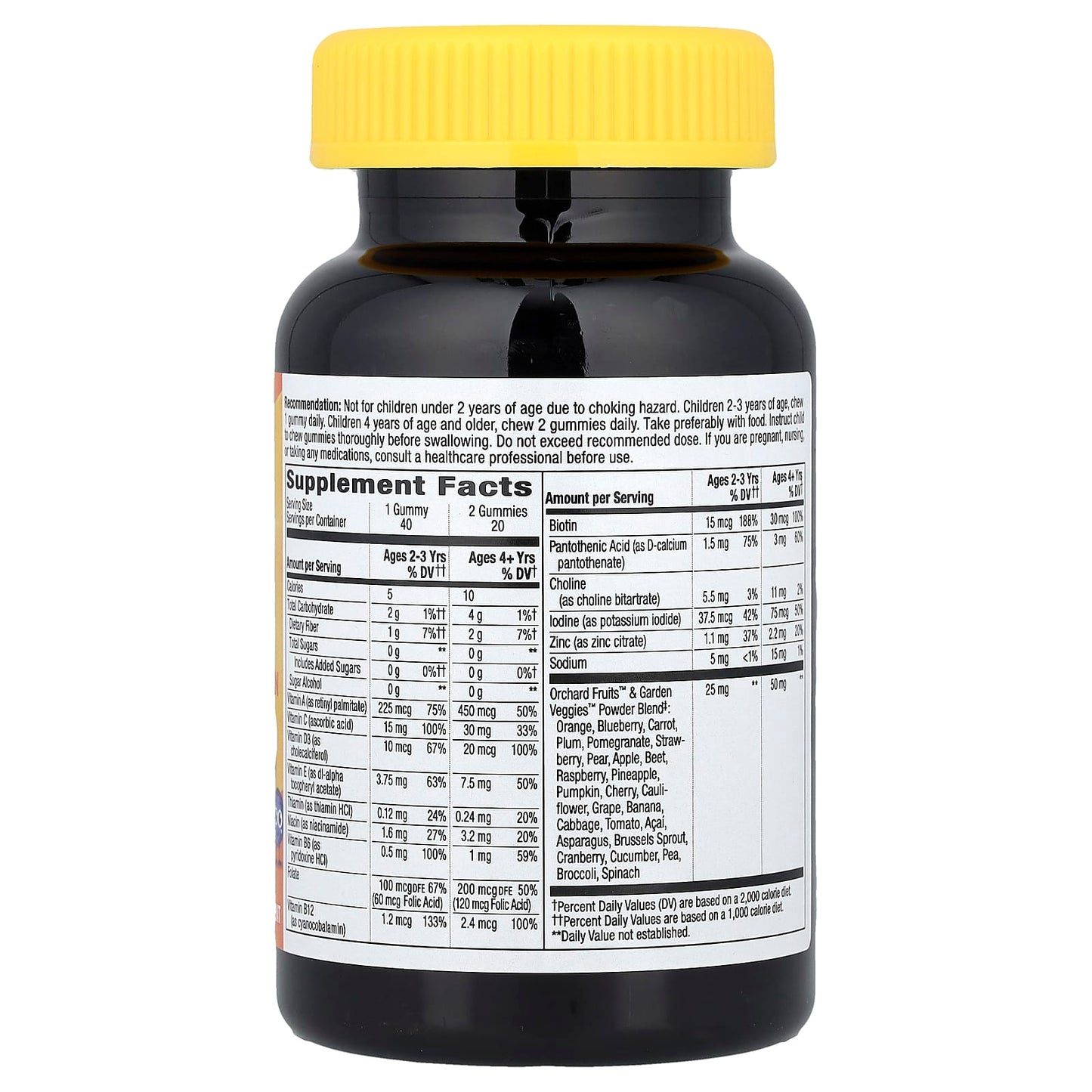 Nature's Way, Alive!® Kids, Zero Sugar Gummy Multivitamin, Ages 2+, Berry-Citrus, 40 Gummies