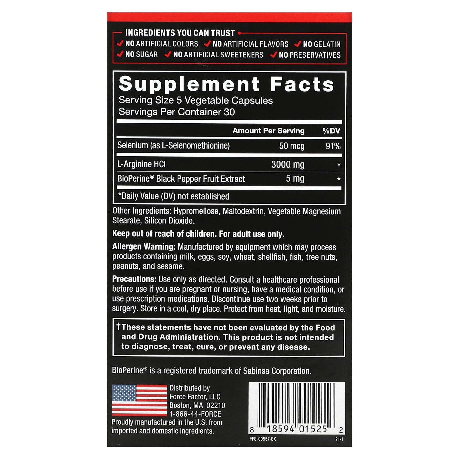 L-Arginine Supplement for Improved Blood Flow and Performance - Image 2