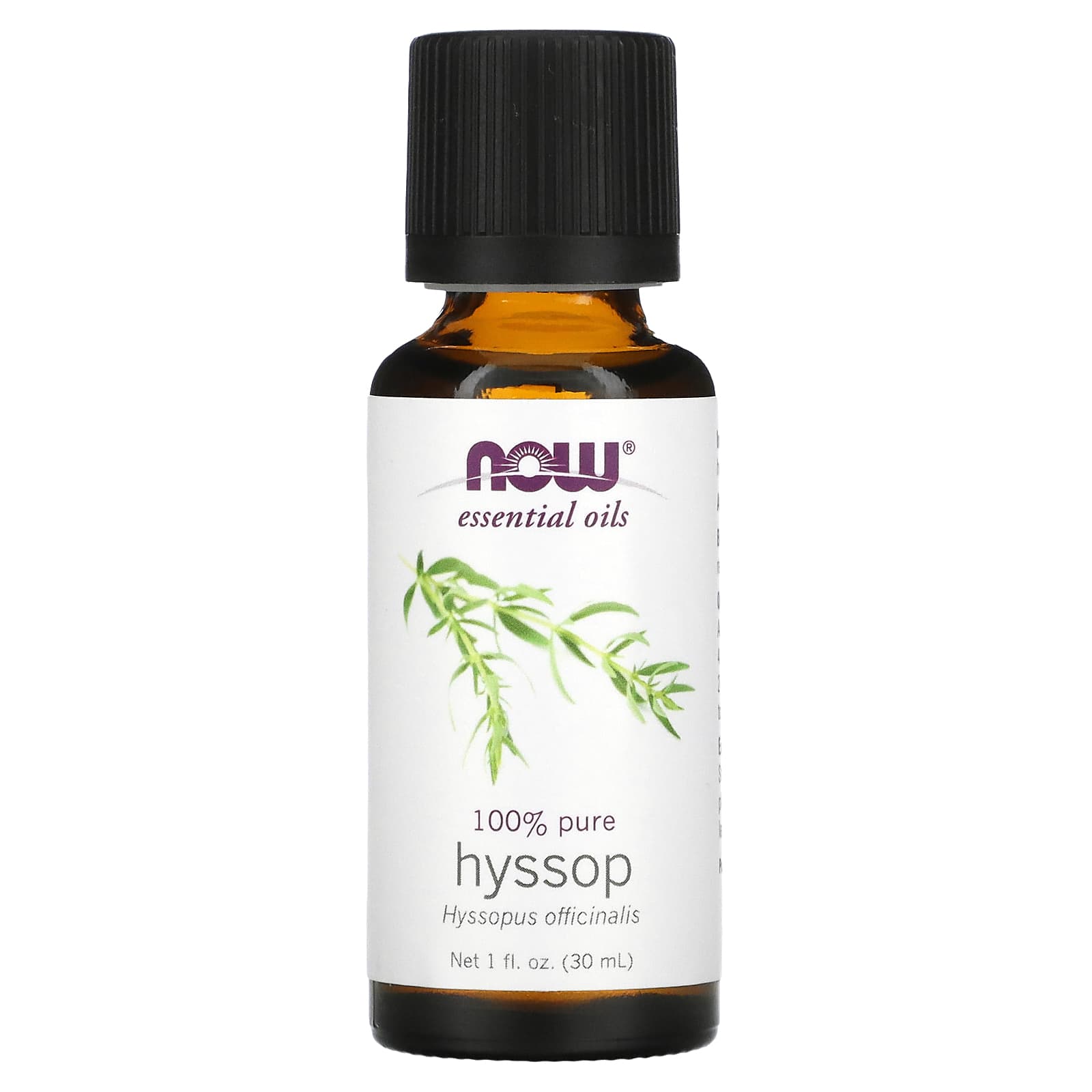 NOW Foods, Essential Oils, Hyssop, 1 fl oz (30 ml) - Image 1