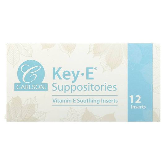 Natural Vitamin E Soothing Suppositories by Carlson for Minor Irritations - Image 1