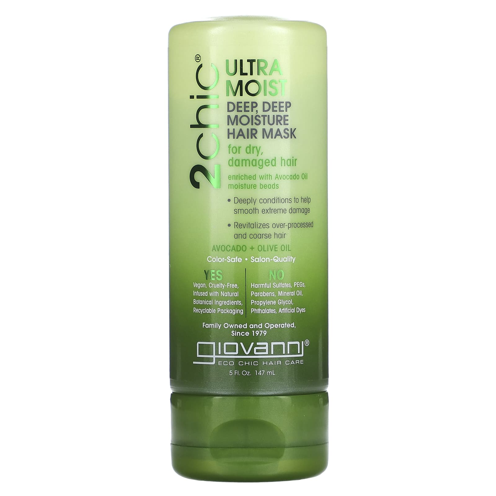Deep Moisture Hair Mask for Dry, Damaged Hair by Giovanni - Image 1