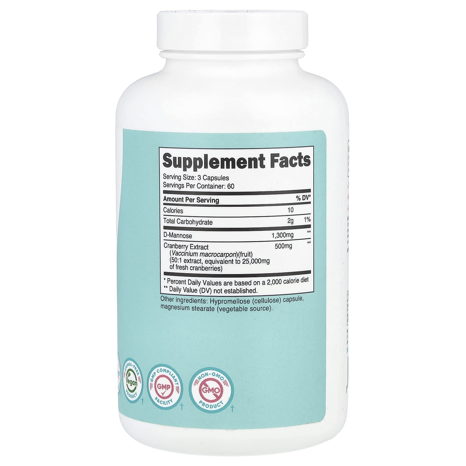 Nutricost, Women, D-Mannose with Cranberry Extract, 180 Capsules - Image 2