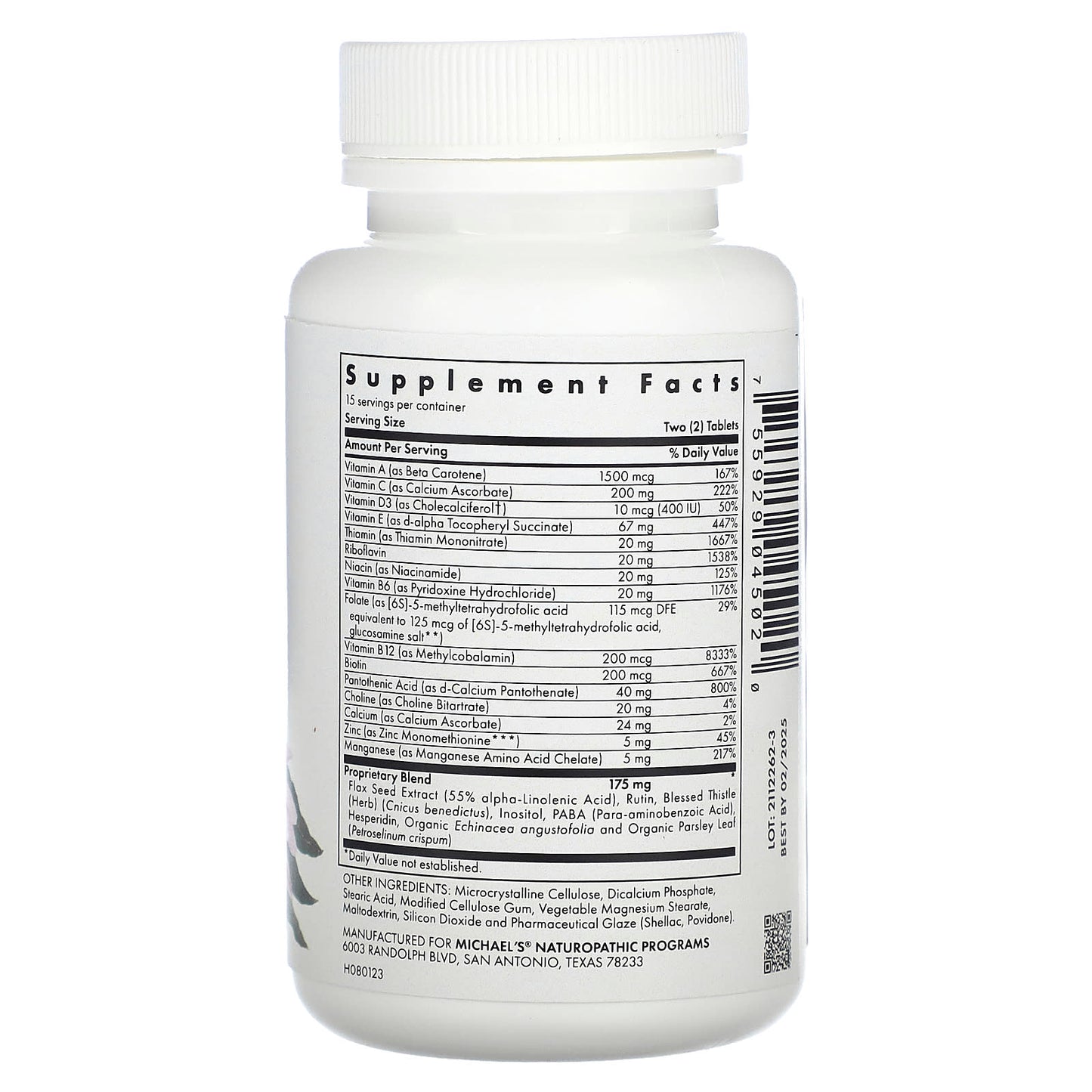 Michael's Health, Pre-Teen Girls Multivitamin, 30 Vegetarian Tablets - Image 2