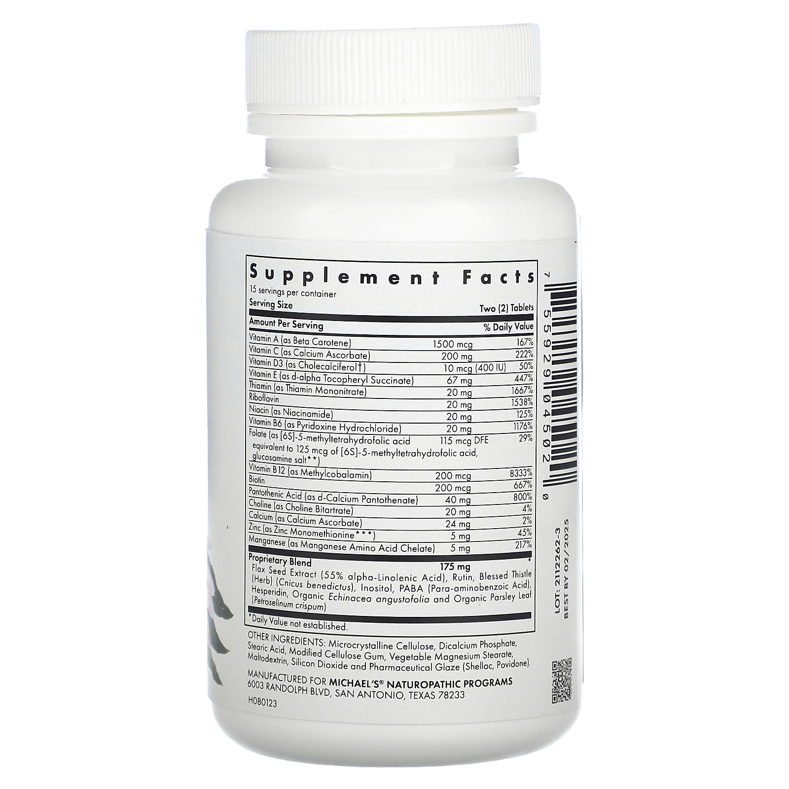 Michael's Health, Pre-Teen Girls Multivitamin, 30 Vegetarian Tablets - Image 2