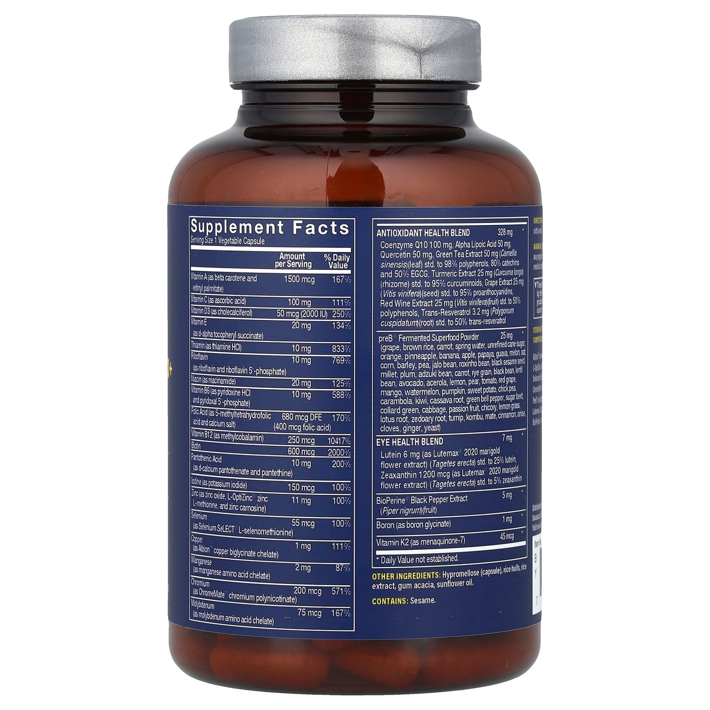 Vthrive, Bioactive Women's 50+ One Daily Multi, 60 Vegetable Capsules - Image 2