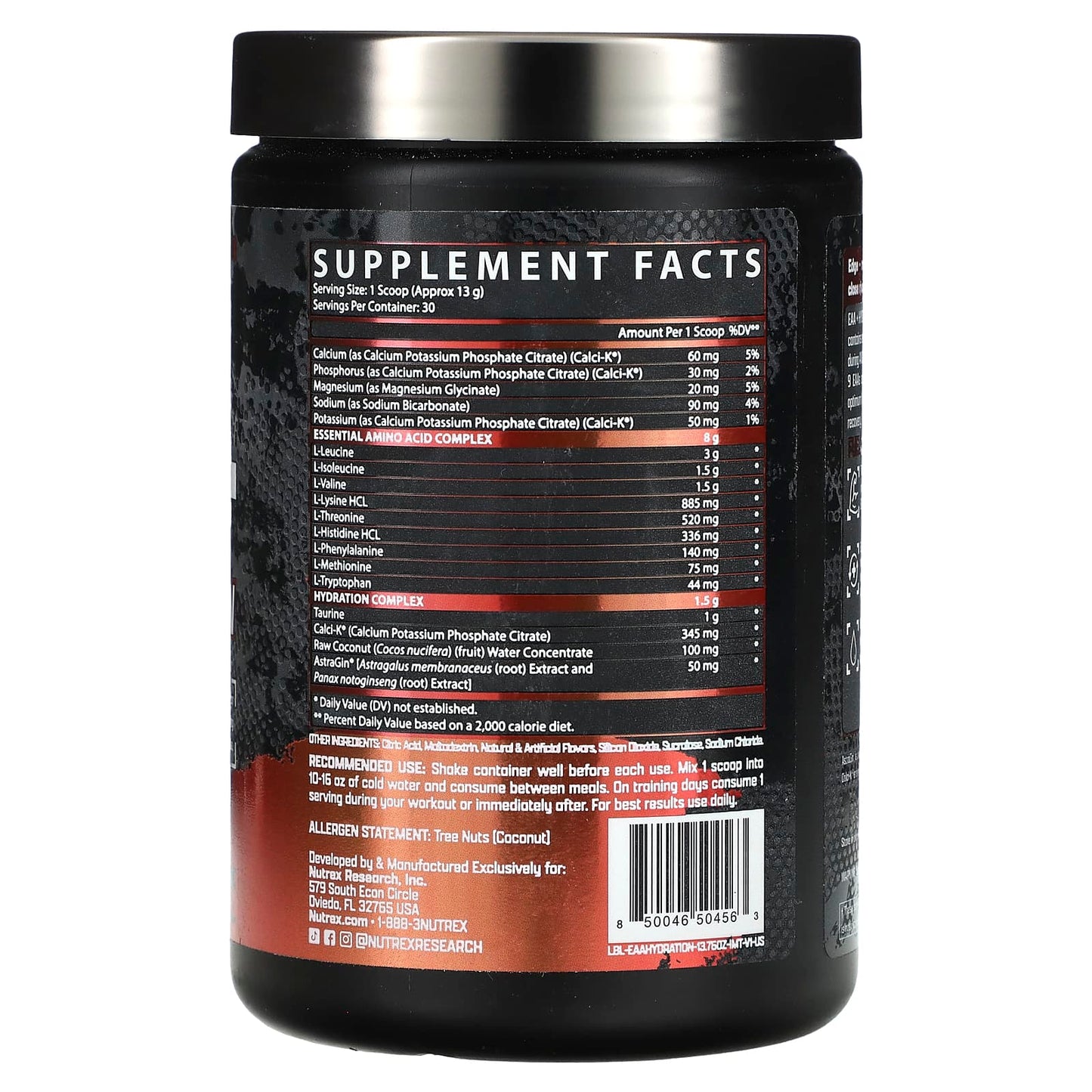 Nutrex Research, EAA+ Hydration, It's Mango Time, 13.76 oz (390 g) - Image 2