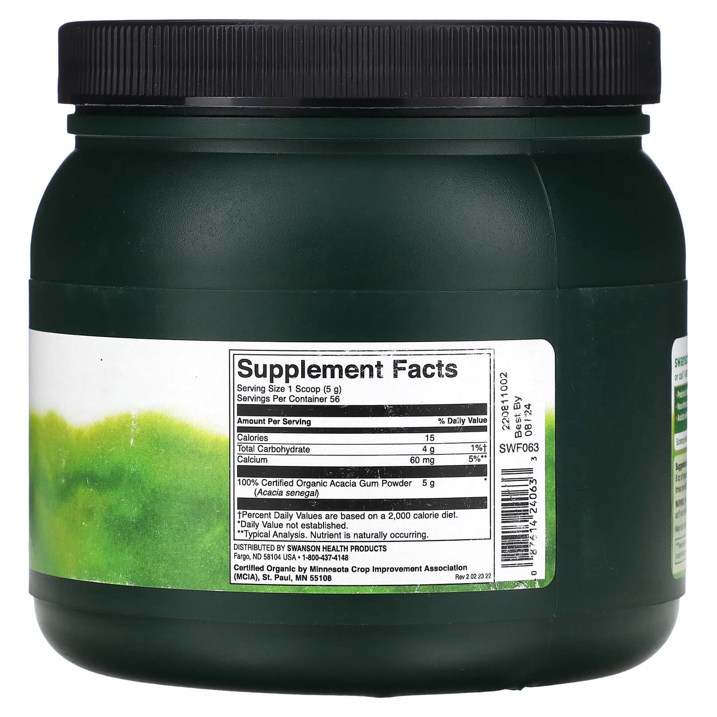 Swanson, Acacia Fiber Powder, 10 oz (284 g) - Image 2