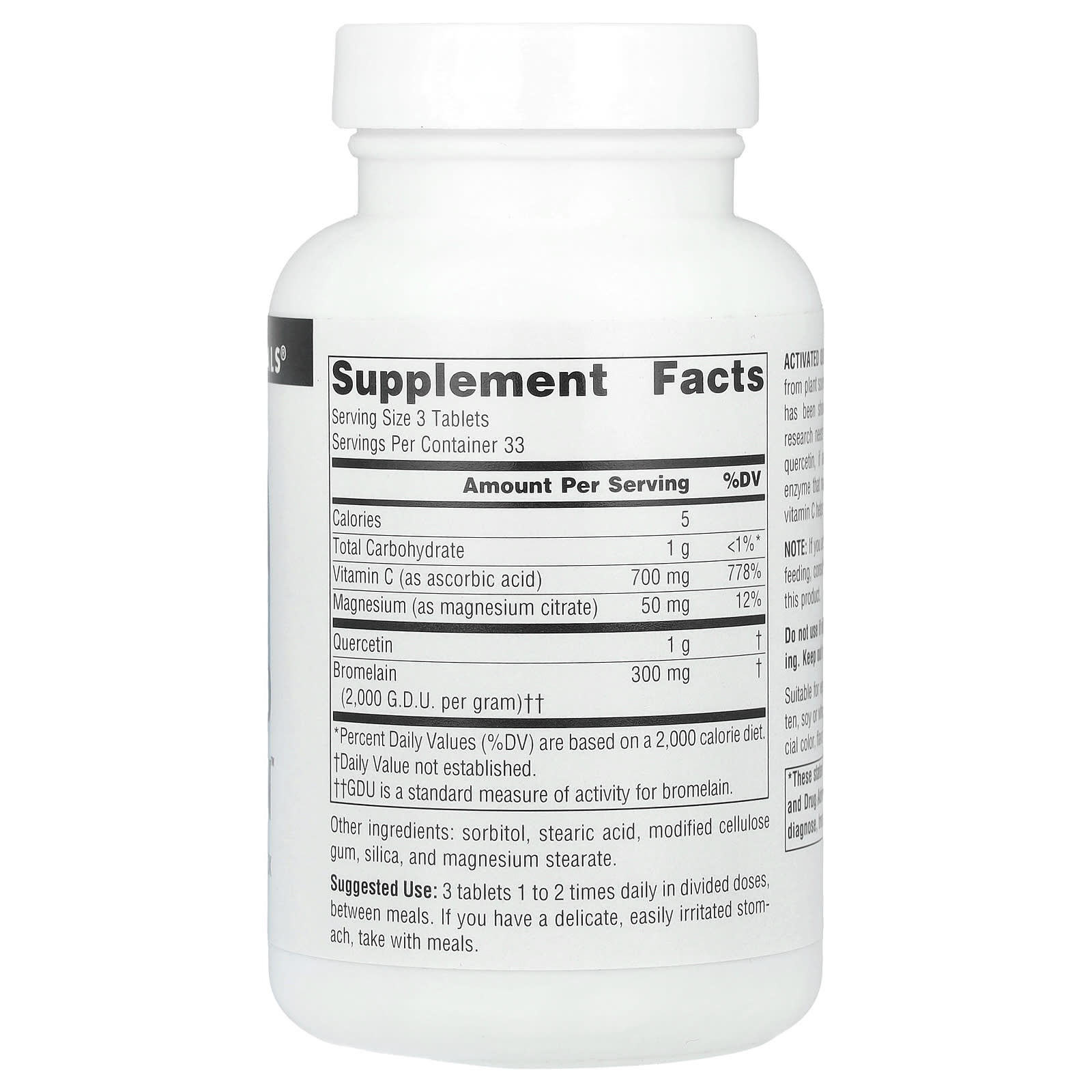 Source Naturals, Activated Quercetin™, Bioflavonoid Complex, 100 Tablets - Image 2